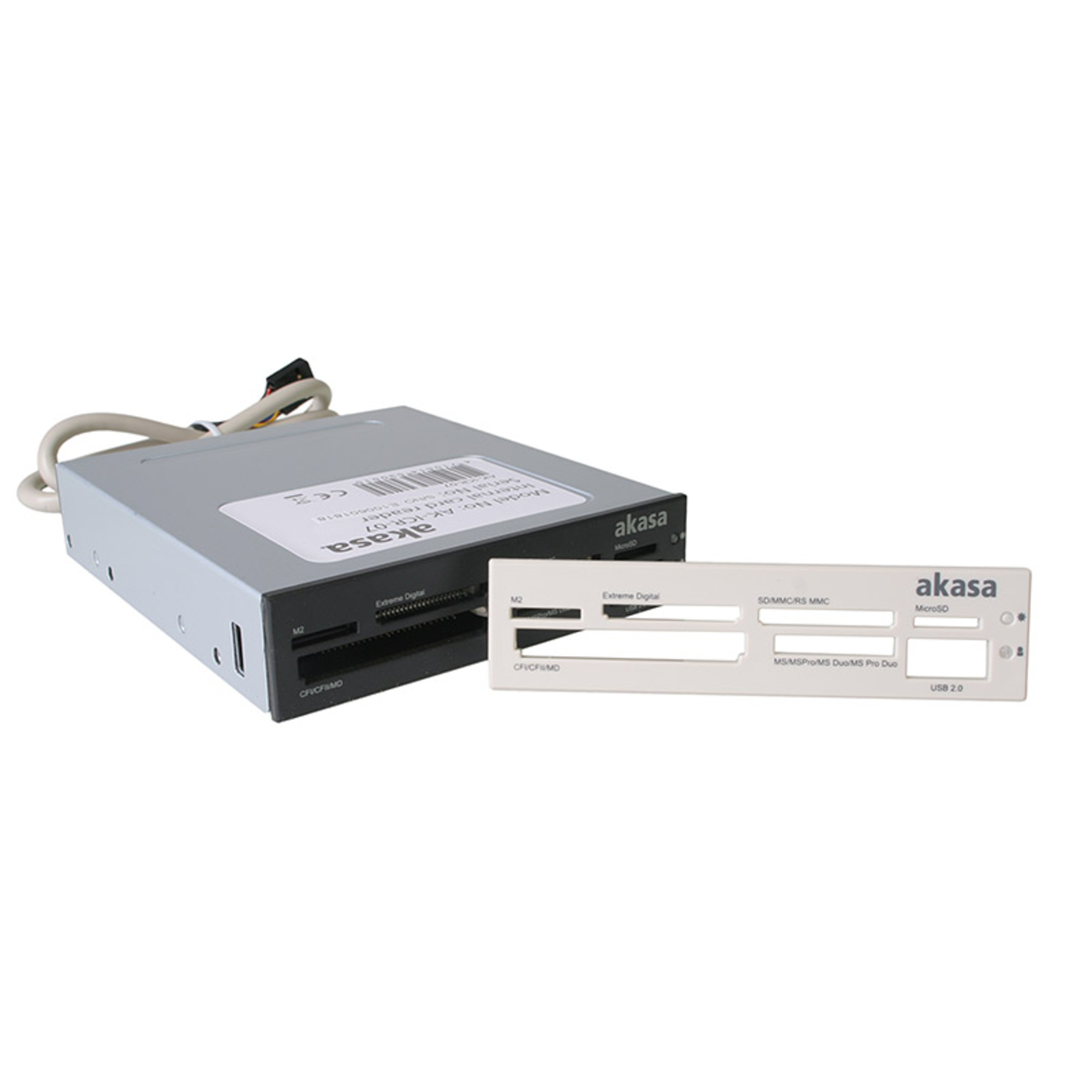 AKASA AK-ICR-07 Internal 6-Port Card Reader 3,5 Black