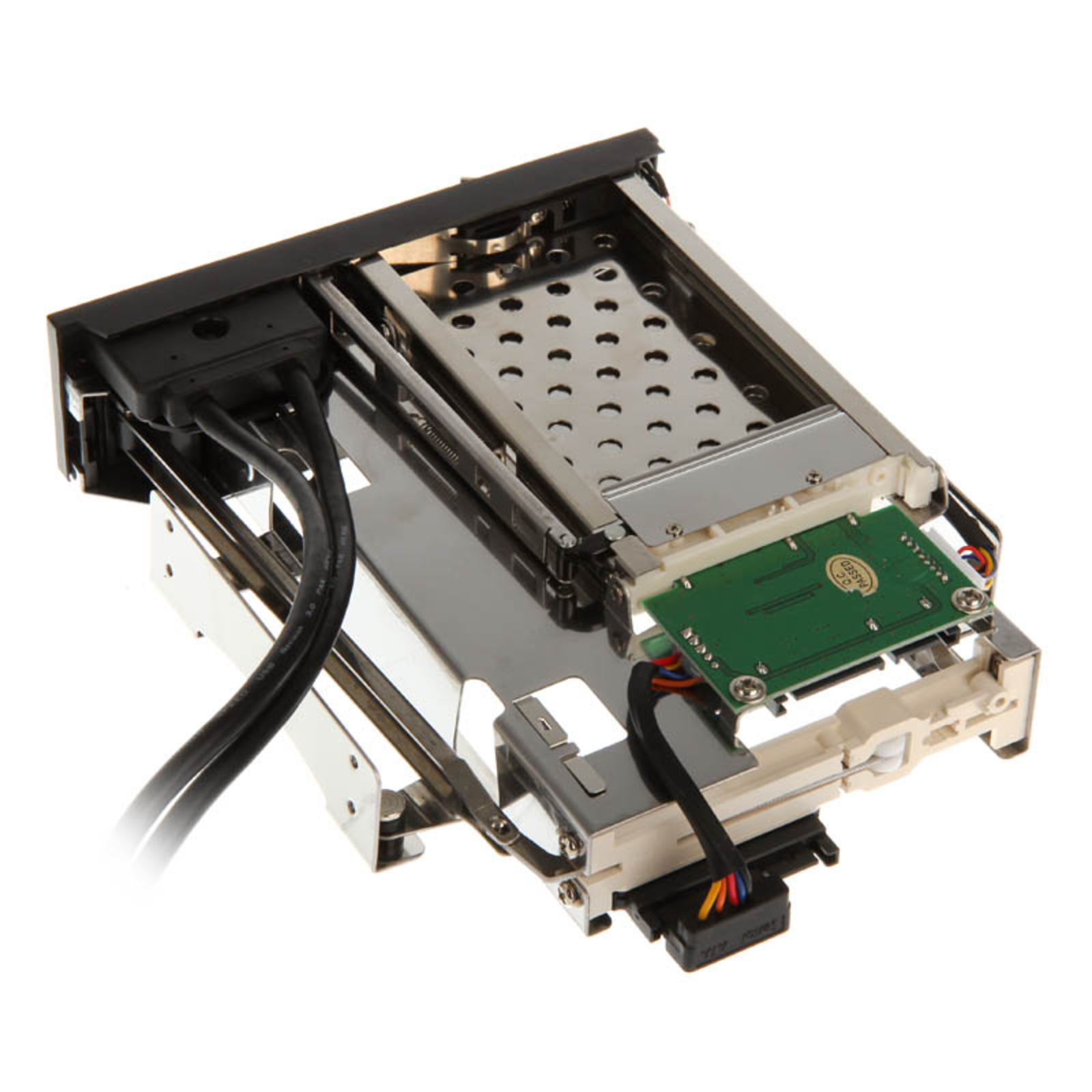 AKASA 5.25 Inch Drive Frame for 1x 3.5+1x 2.5 Inch Incl. 2x USB 3.0