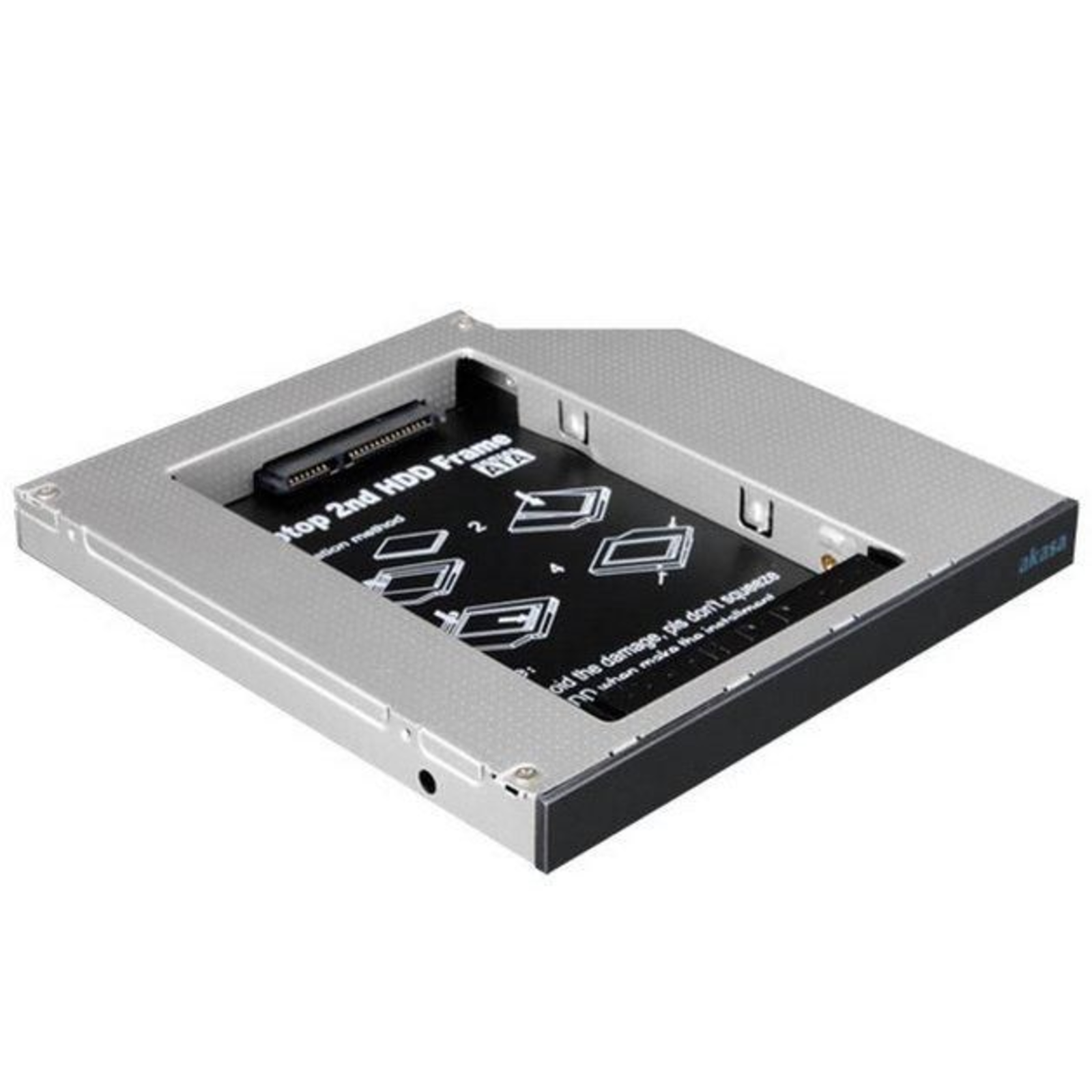 Akasa N.stor S12 Drive Bay Adapter 5.25inch Slim Line to 2.5inch (13.3 Cm Slim Line to 6.4 Cm)