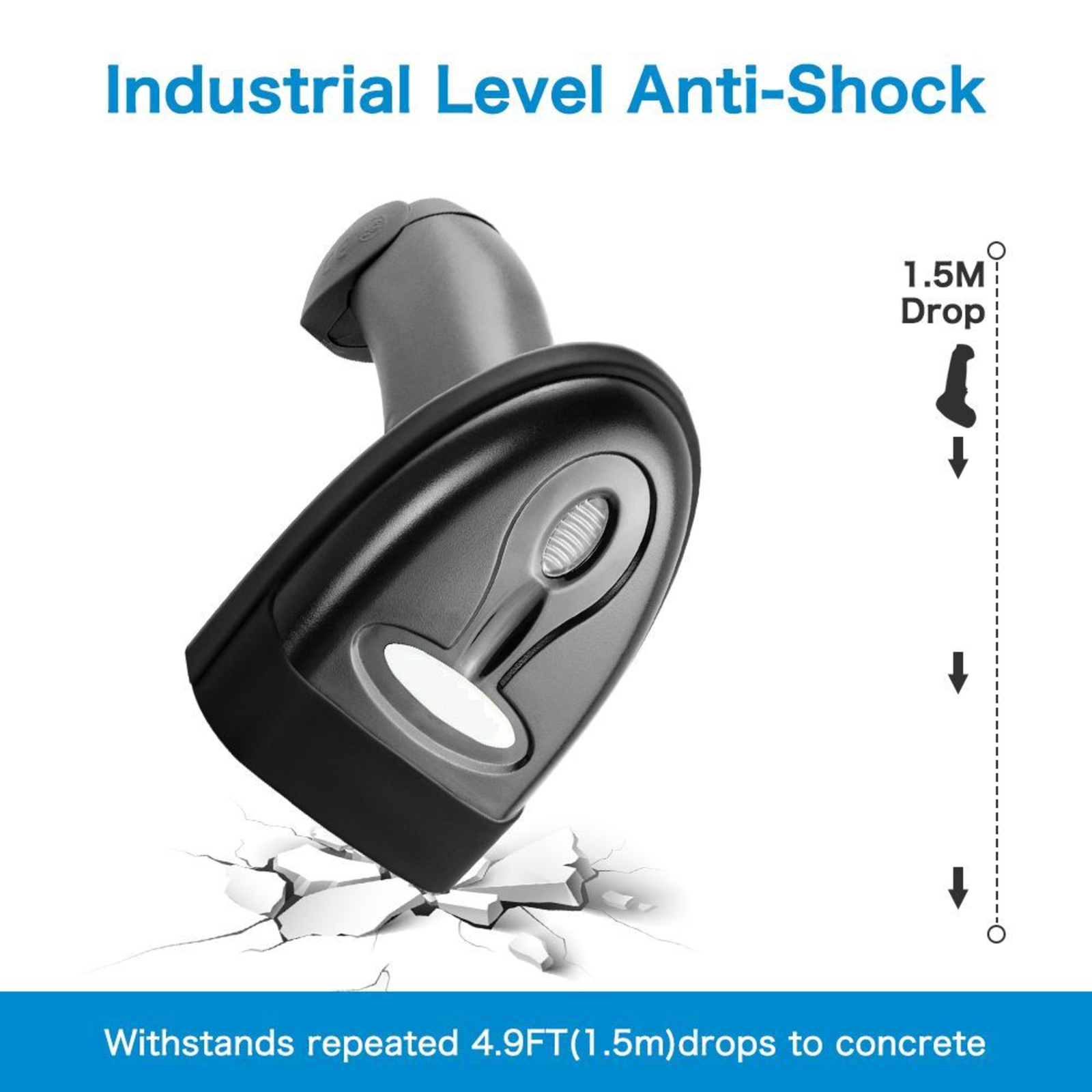 ALLNET Barcode Scanner ALL-SC1228B 2D Wireless Incl. BT