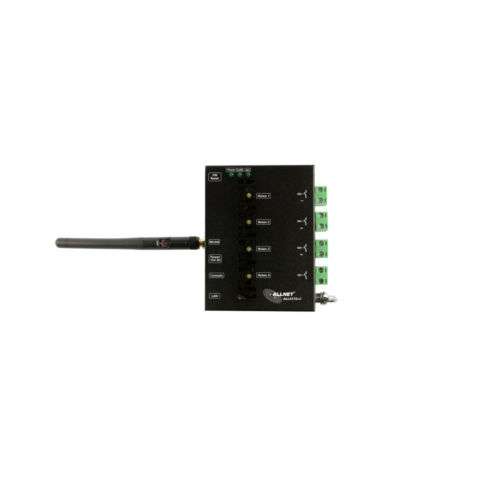 ALLNET MSR IO Centre ALL4175v2 Network Switching Device 4-gang Relay 230VAC/10A