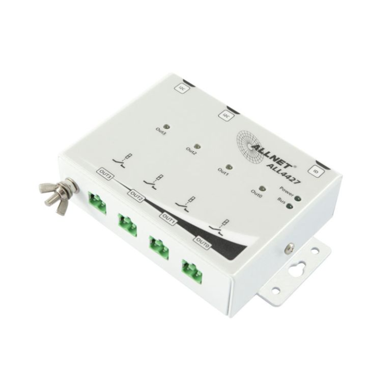 ALLNET MSR ALL4427 4 Port 250V/10A Relay in Housing OUTPUT