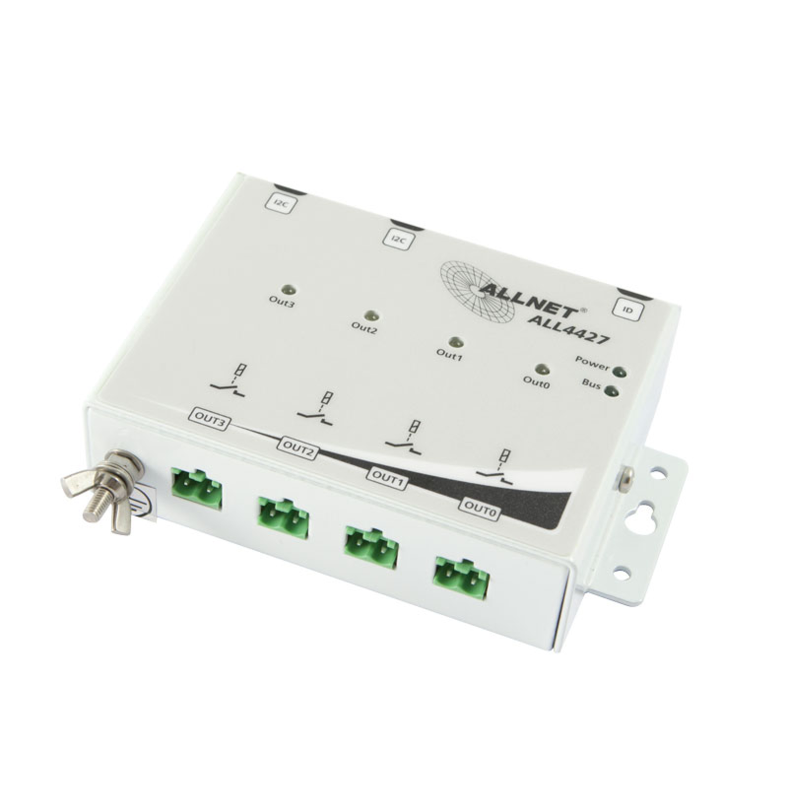 ALLNET MSR ALL4427 4 Port 250V/10A Relay in Housing OUTPUT