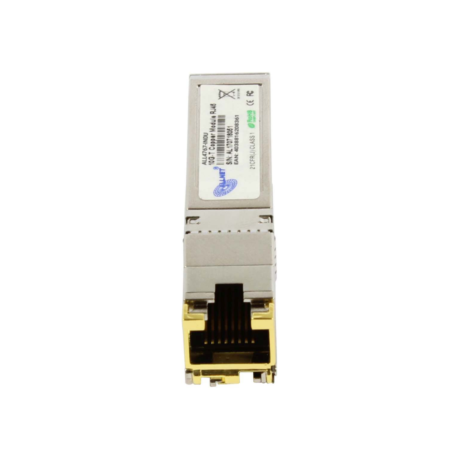 ALLNET Switch Module SFP+(Mini-GBIC) 10Gbit RJ45(TP) Uncoded Industrial -40/+85 Degrees