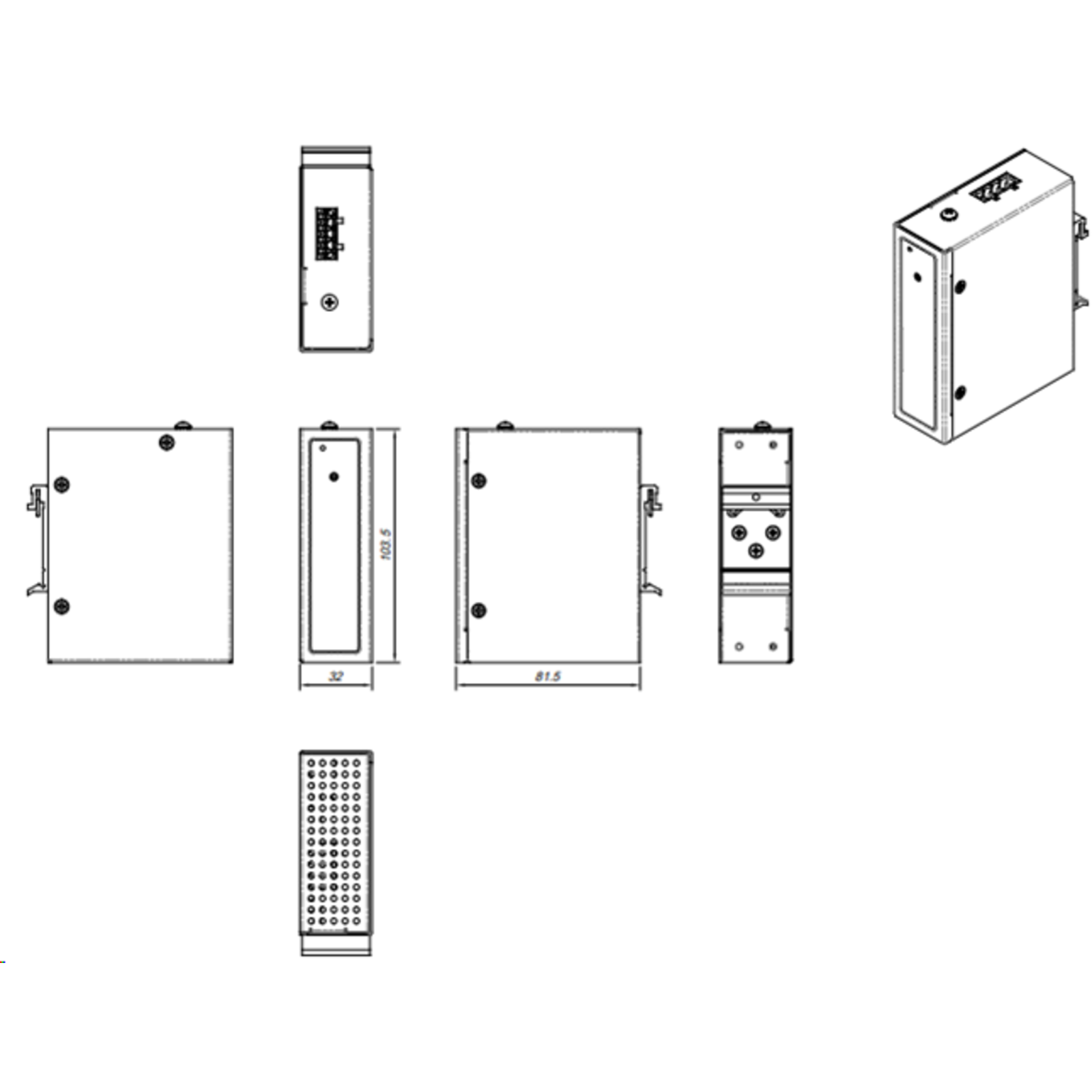 ALLNET Power Booster 12-24VDC to 48 Max. HUT/DIN Mounting PC/server Power Supply AT