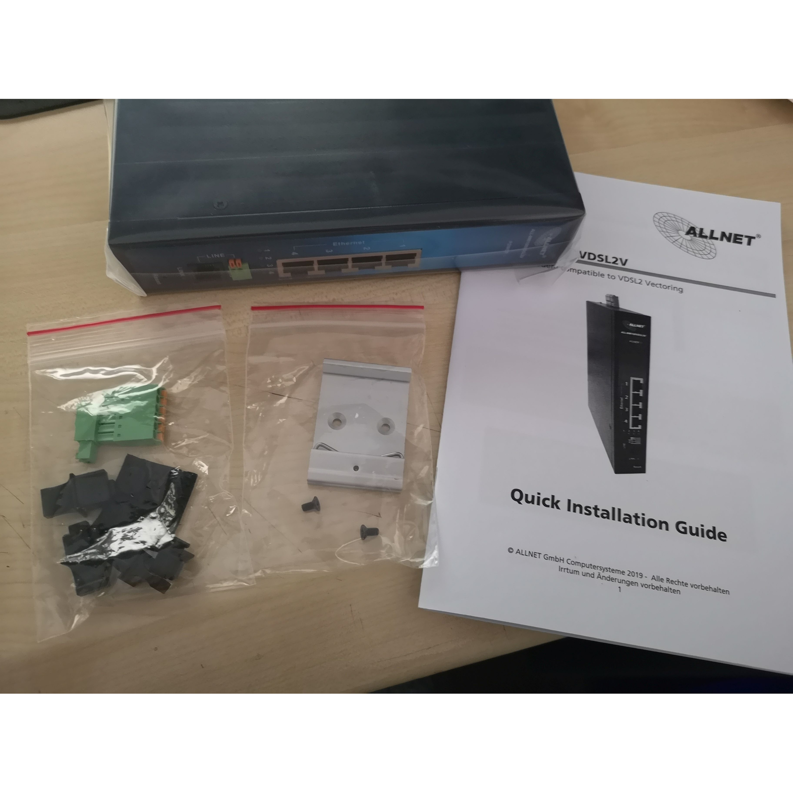 ALLNET ISP Bridge Modem VDSL2 with Vectoring Industrial VDSL2V ALL-BMI100VDSL2V