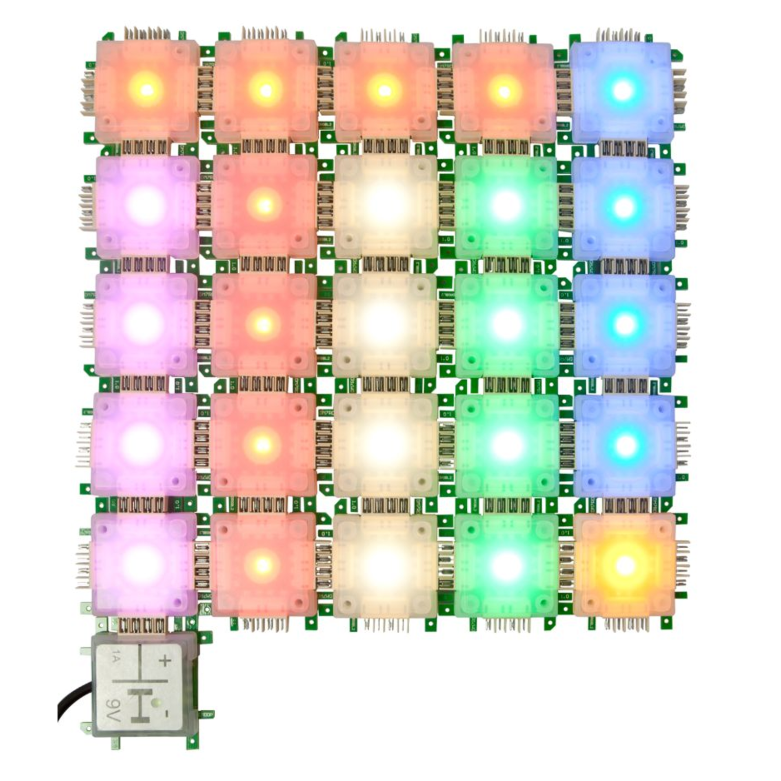 ALLNET 124344 Blue Green Red Warm White Yellow LED Lamp