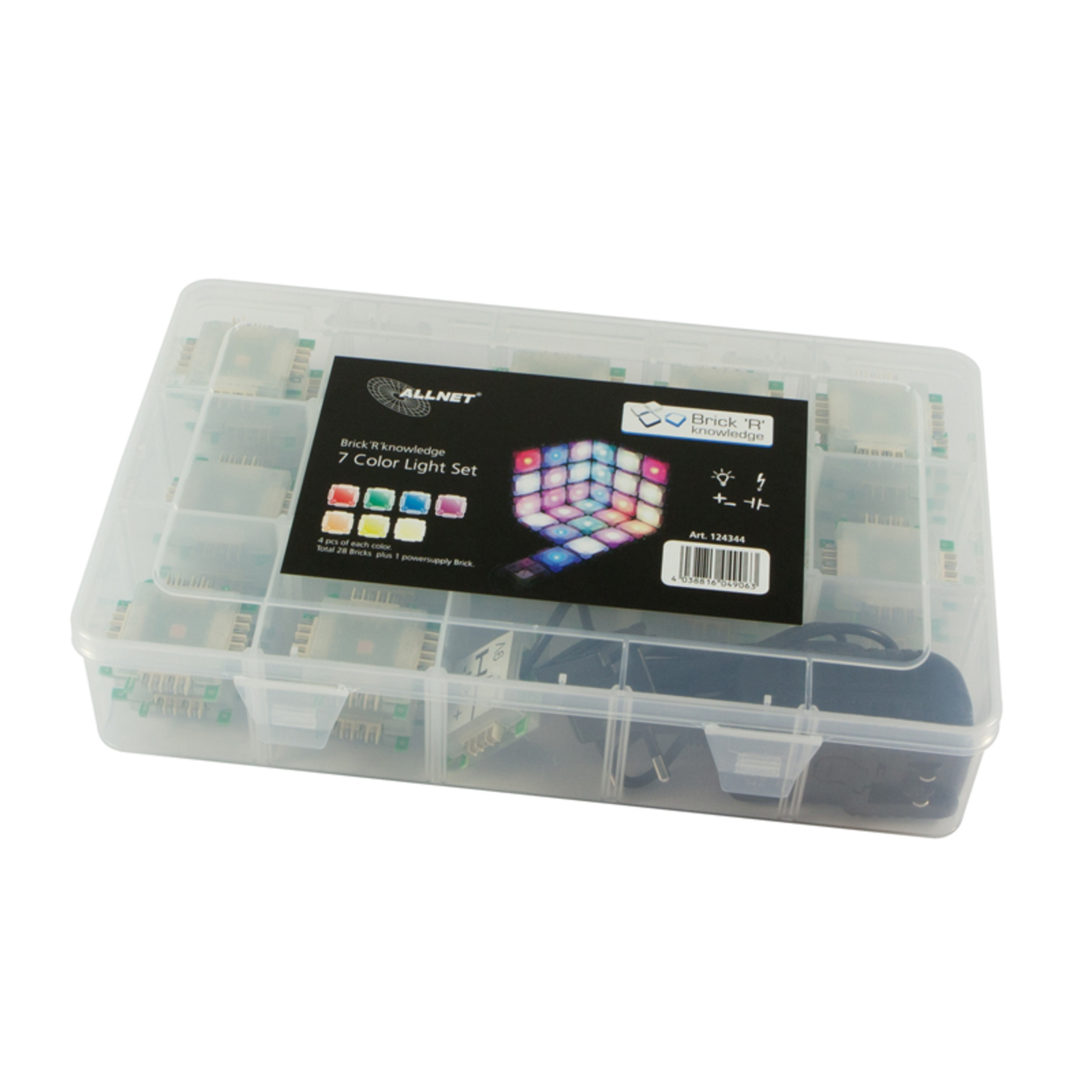 ALLNET 124344 Blue Green Red Warm White Yellow LED Lamp