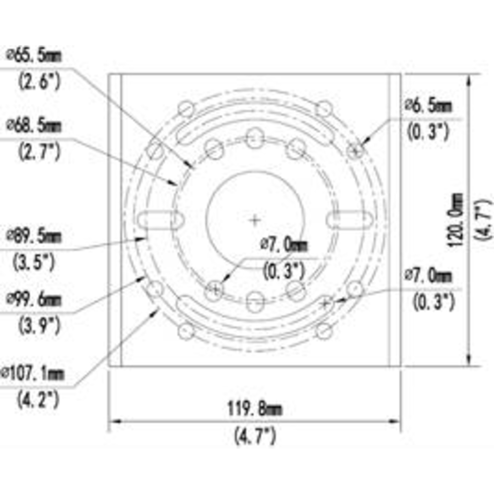 ALLNET IP Camera Tel. Pole Mount for ALL-CAM24xx