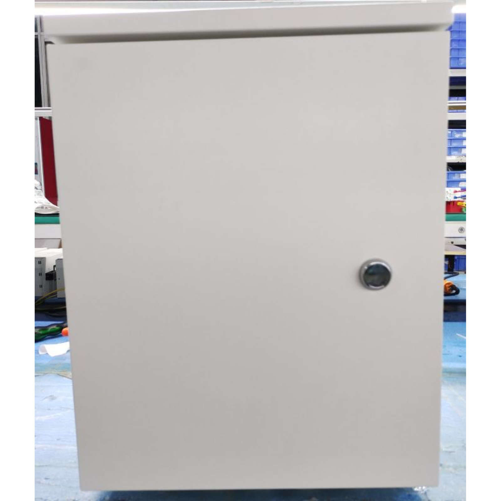 ALLNET DIN-RAIL Wall Housing T220mm Light Grey IP66 UES 16x M25