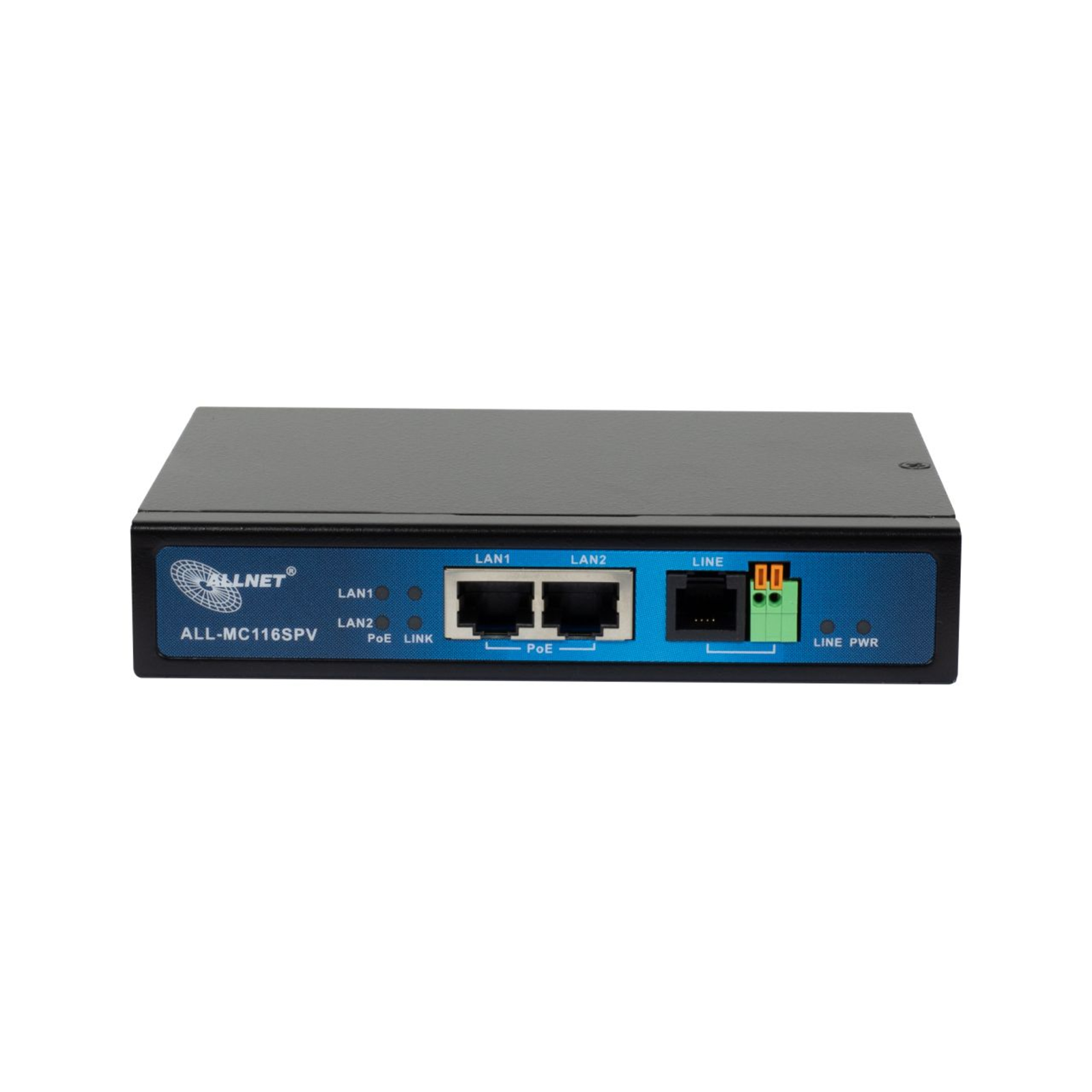 ALLNET Point-to-point Modem VDSL2 Vectoring Via 2-wire with PoE Unmanaged ALL-MC116SPV-VDSL2