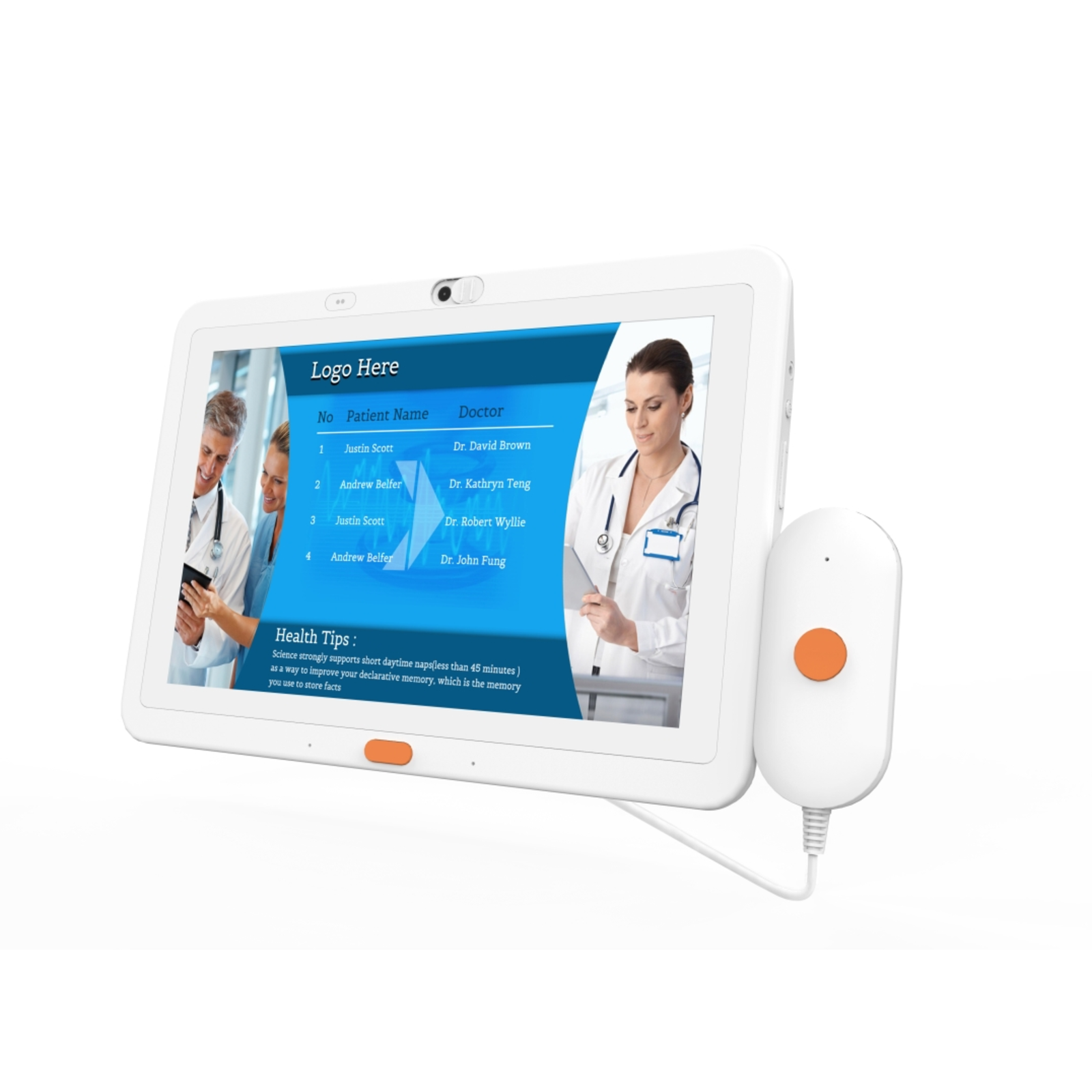 ALLNET Medical PoE Tablet 10 Inch with RK3288 Android 10 32 GB 25.4 Cm