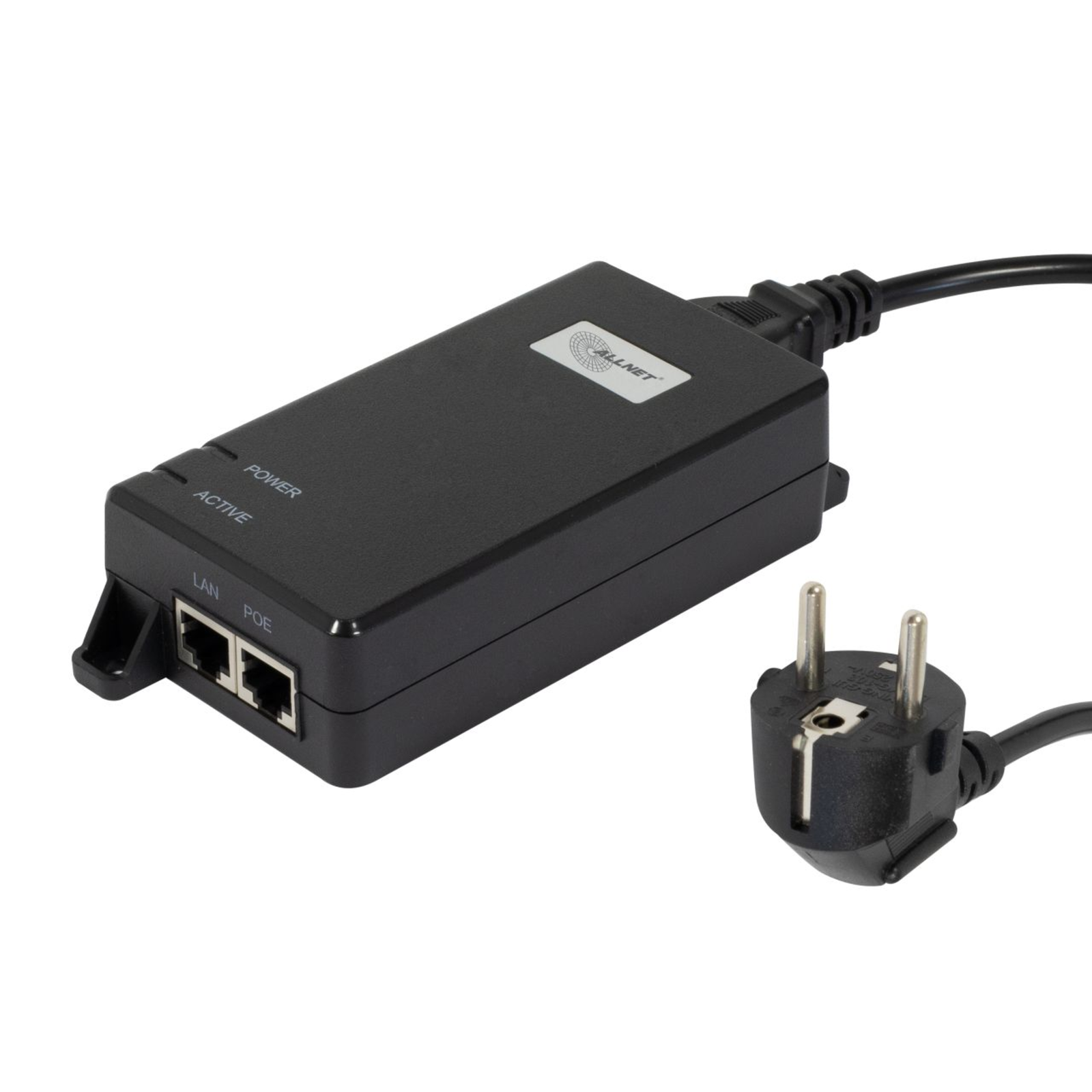 ALLNET PoE Injector 1G/2.5G/5G PoE Amp PoE Bt (15.4W/30W/60W) Plastic Housing ALL-PI102-BT60-5G