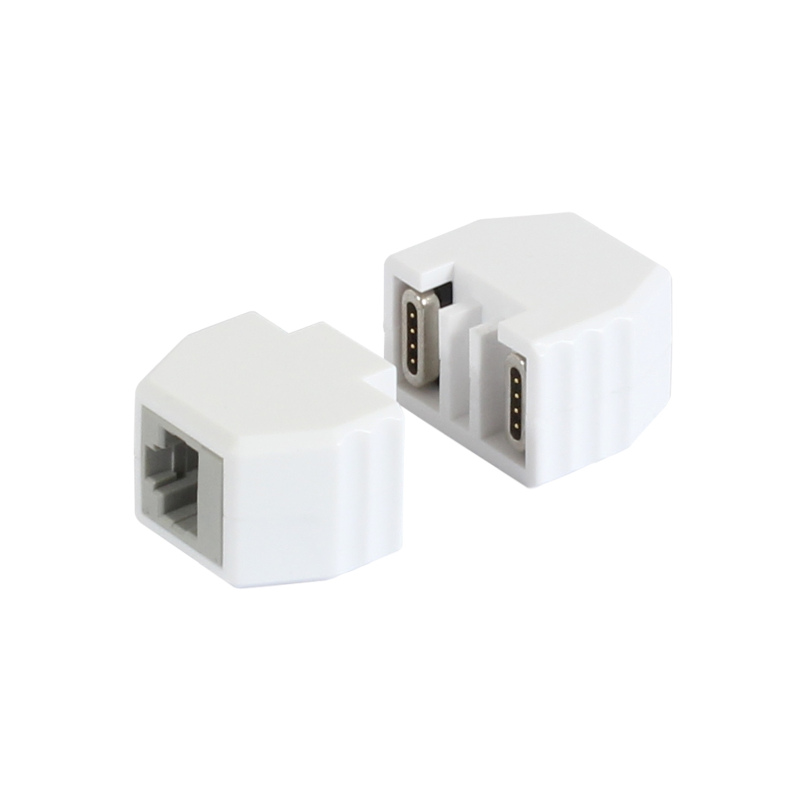 ALLNET RJ45 Fuse Coupling Drop-out Socket PoE Capable up to 10GBit 3D Cable/adapter Set Digital/data