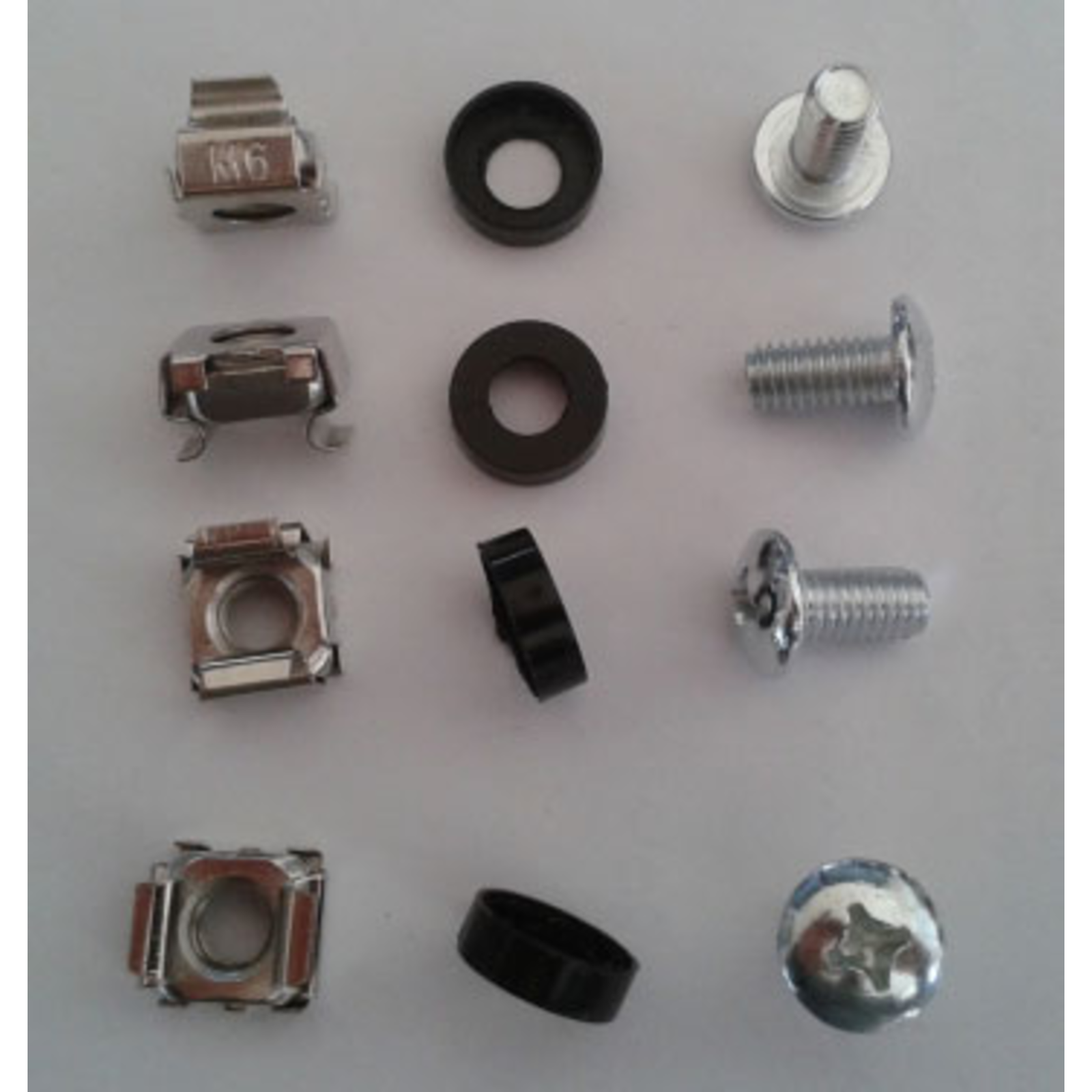 ALLNET 19 Accessories Fastening Set Cage Nuts + Screws 100-pack M6