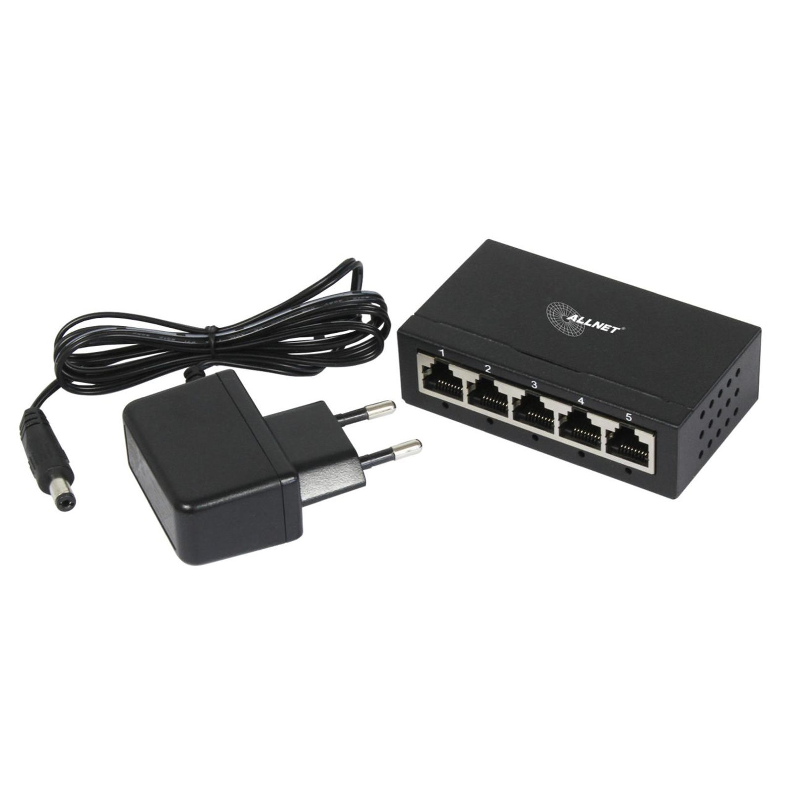 ALLNET Switch Unmanaged Layer2 5 Port 5x 1GbE Fanless ALL-SG8005 Switch 10 Gbps