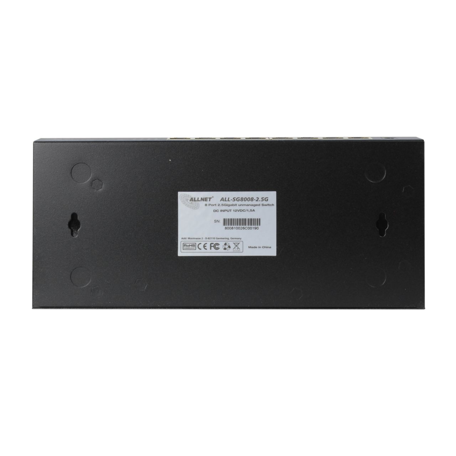 ALLNET Switch Unmanaged Layer2 8 Port 8x 2.5GbE Fanless ALL-SG8008-2 Switch 1 Gbps