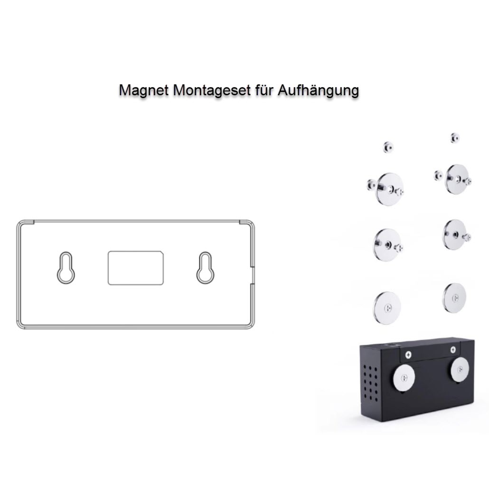 ALLNET Switch Zbh. Magnetic Mount for ALL-SG8005 And ALL-SG8008