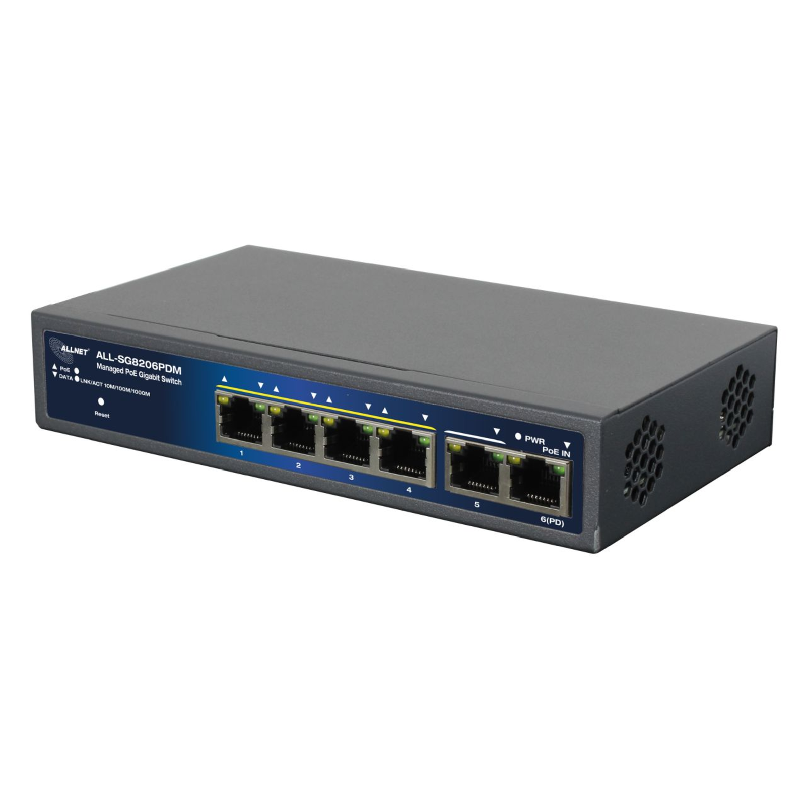 ALLNET Switch Smart Managed 6 Port Gigabit 95W 4x PoE 1x Gi 6