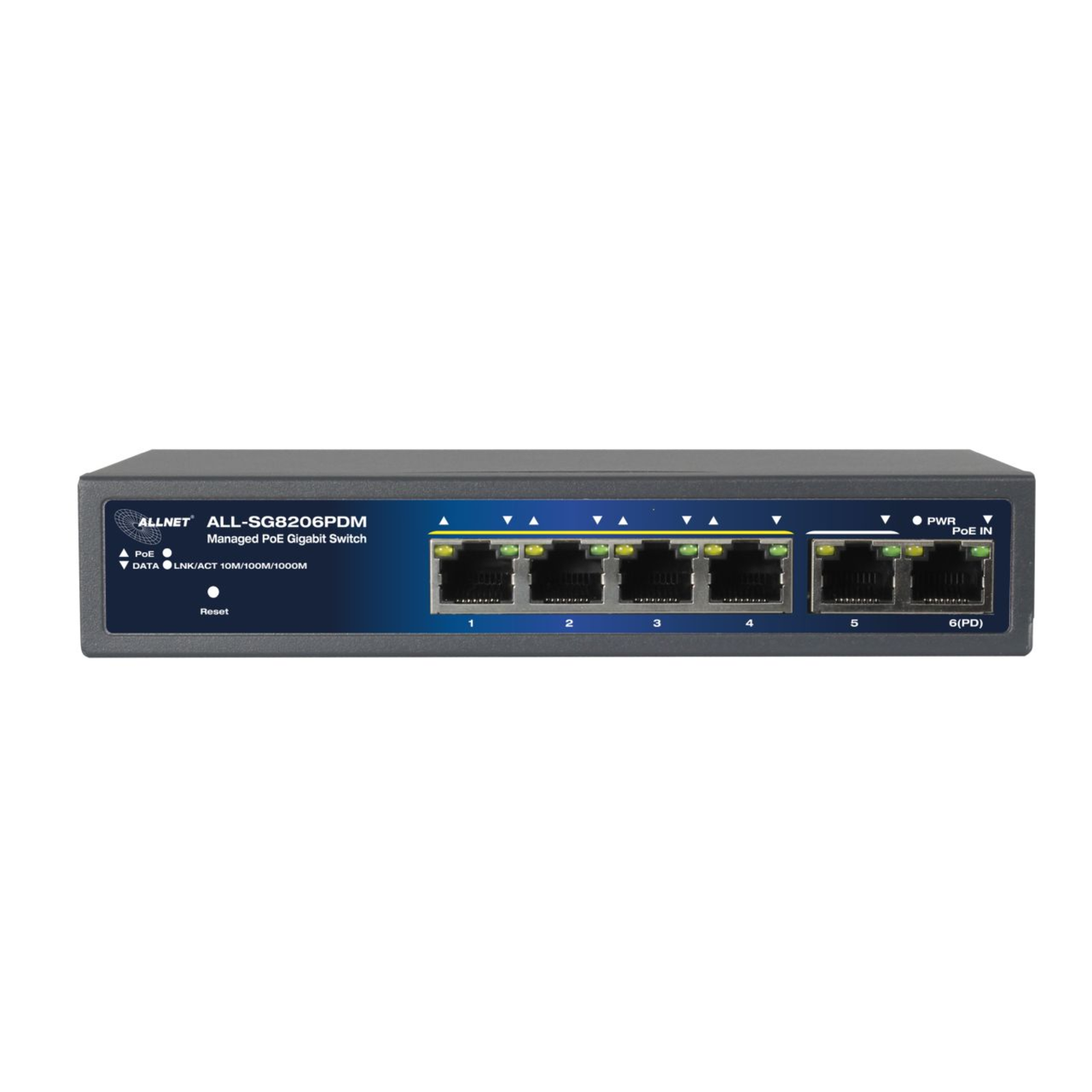 ALLNET Switch Smart Managed 6 Port Gigabit 95W 4x PoE 1x Gi 6