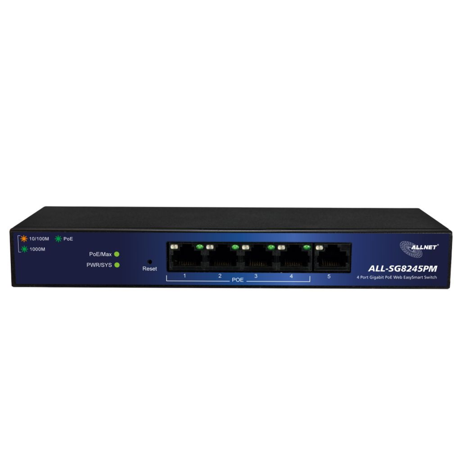 ALLNET ALL-SG8245PM Managed L2 Gigabit Ethernet 10-100-1000 Full Duplex PoE P