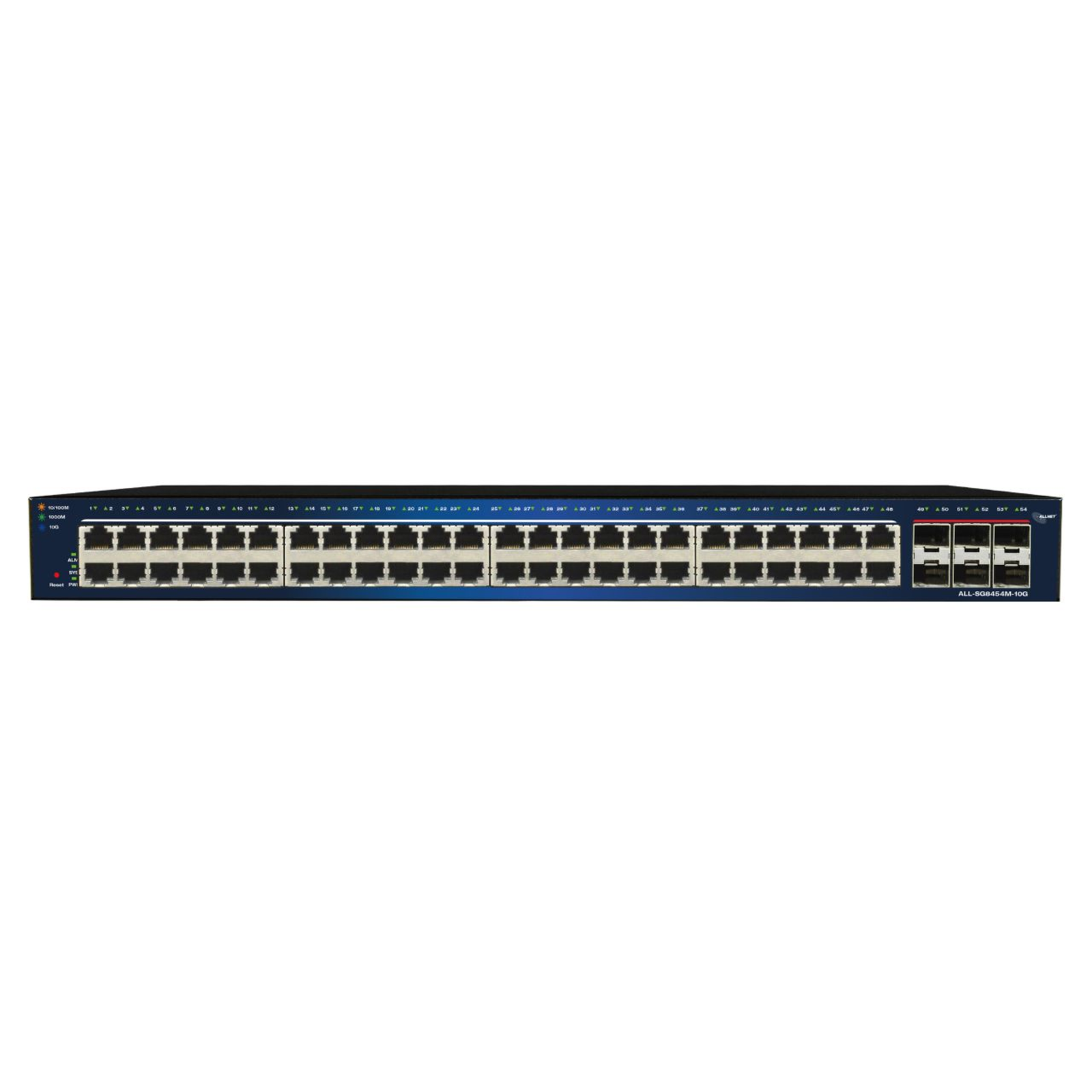 ALLNET Switch Smart Managed Layer2 54 Port 48x 1 GbE 6x SFP+ 19