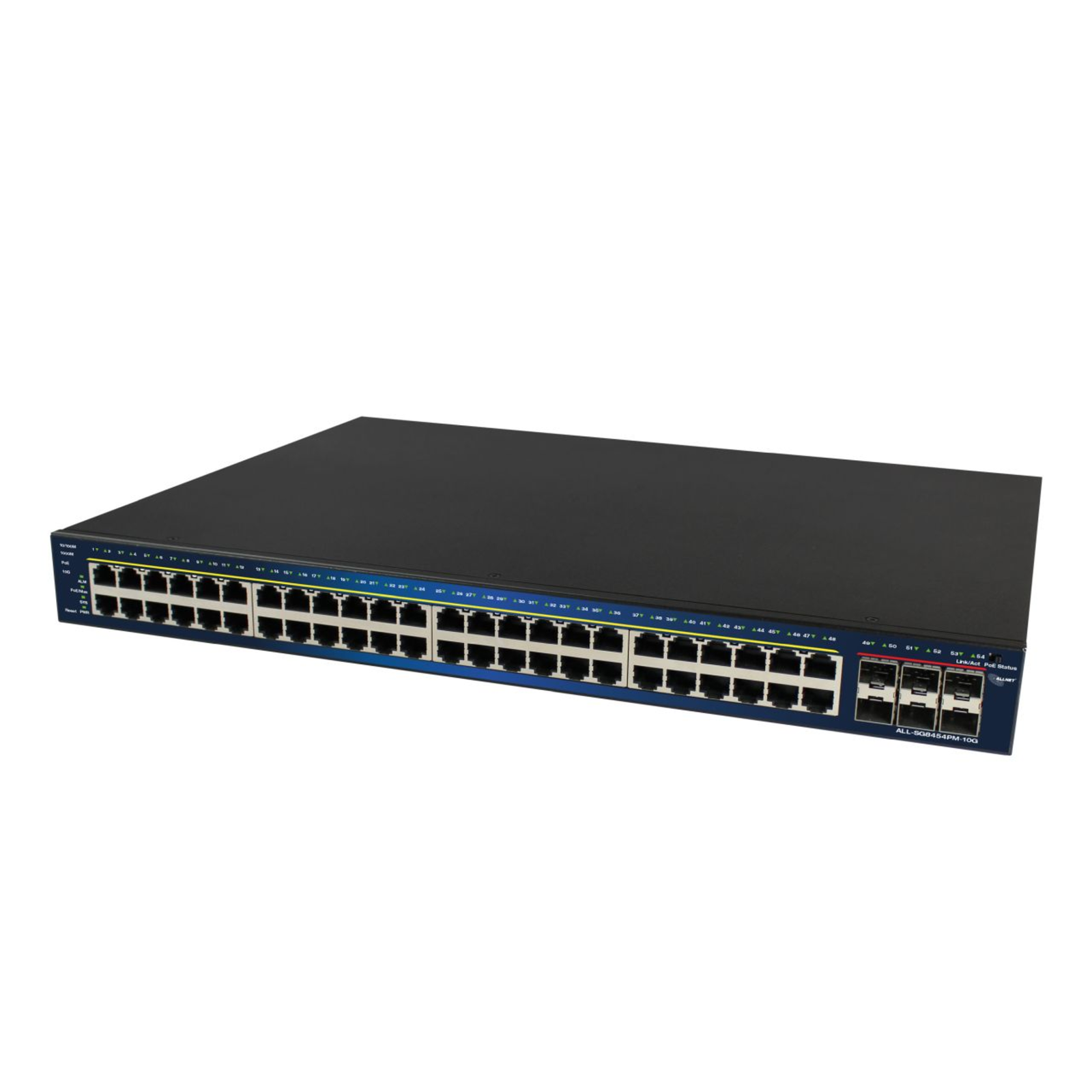 ALLNET Switch Smart Managed Layer2 54 Port 48x 1 GbE PoE Budget 800W at 6x Switch 216 Gbps