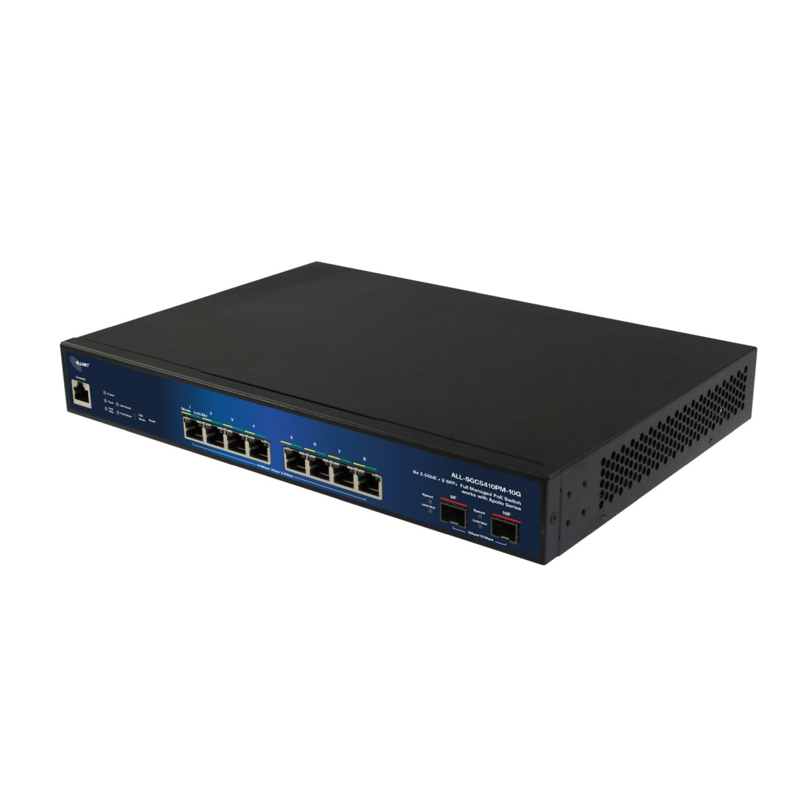 ALLNET Apollo Full Managed Layer2+ 10Port 8x 2.5GB PoE 240W 8x PoE at 2x SFP+ALL-SGC5410PM-10G