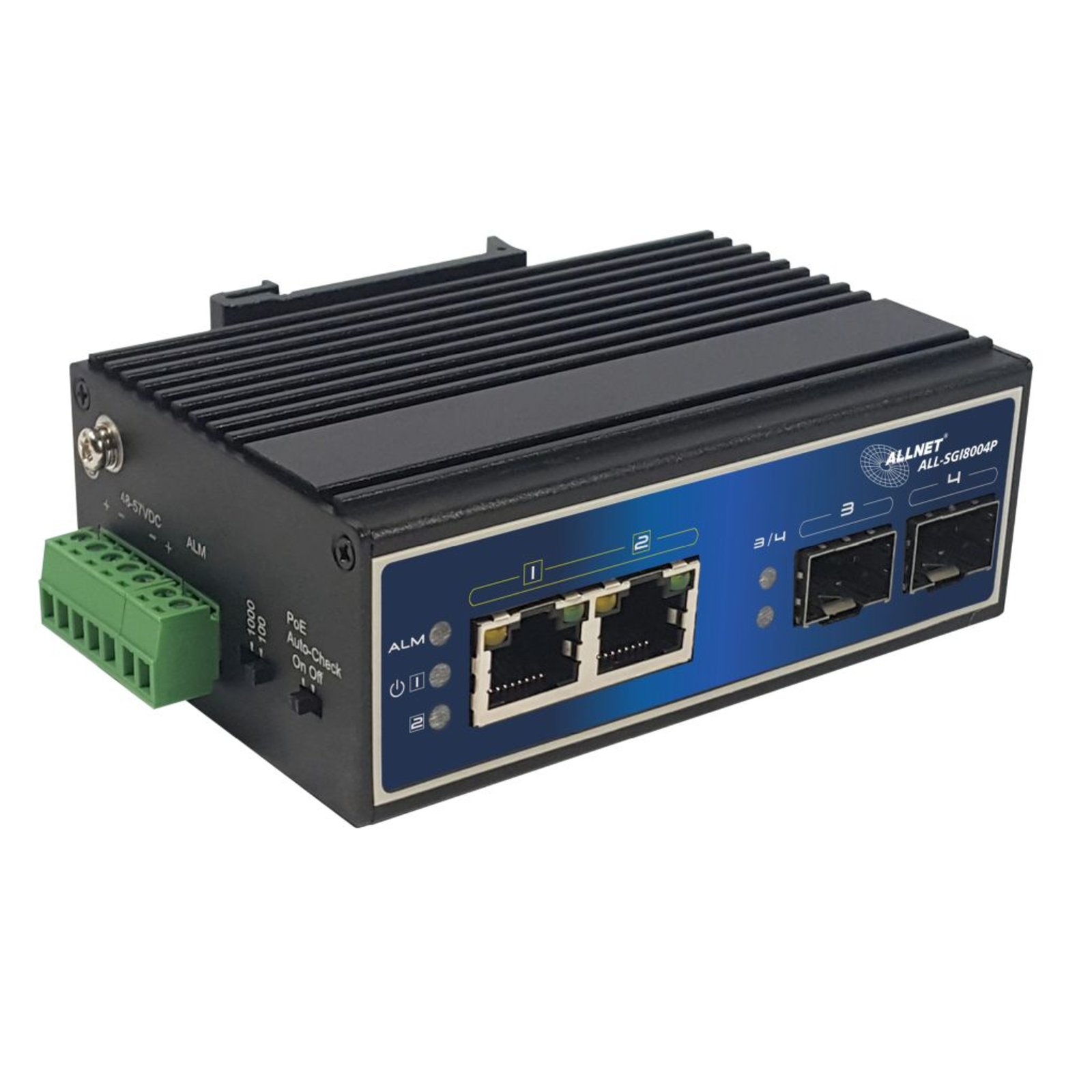 ALLNET ALL-SGI8004P Unmanaged Gigabit Ethernet 10-100-1000 Gigabit Ethernet PoE
