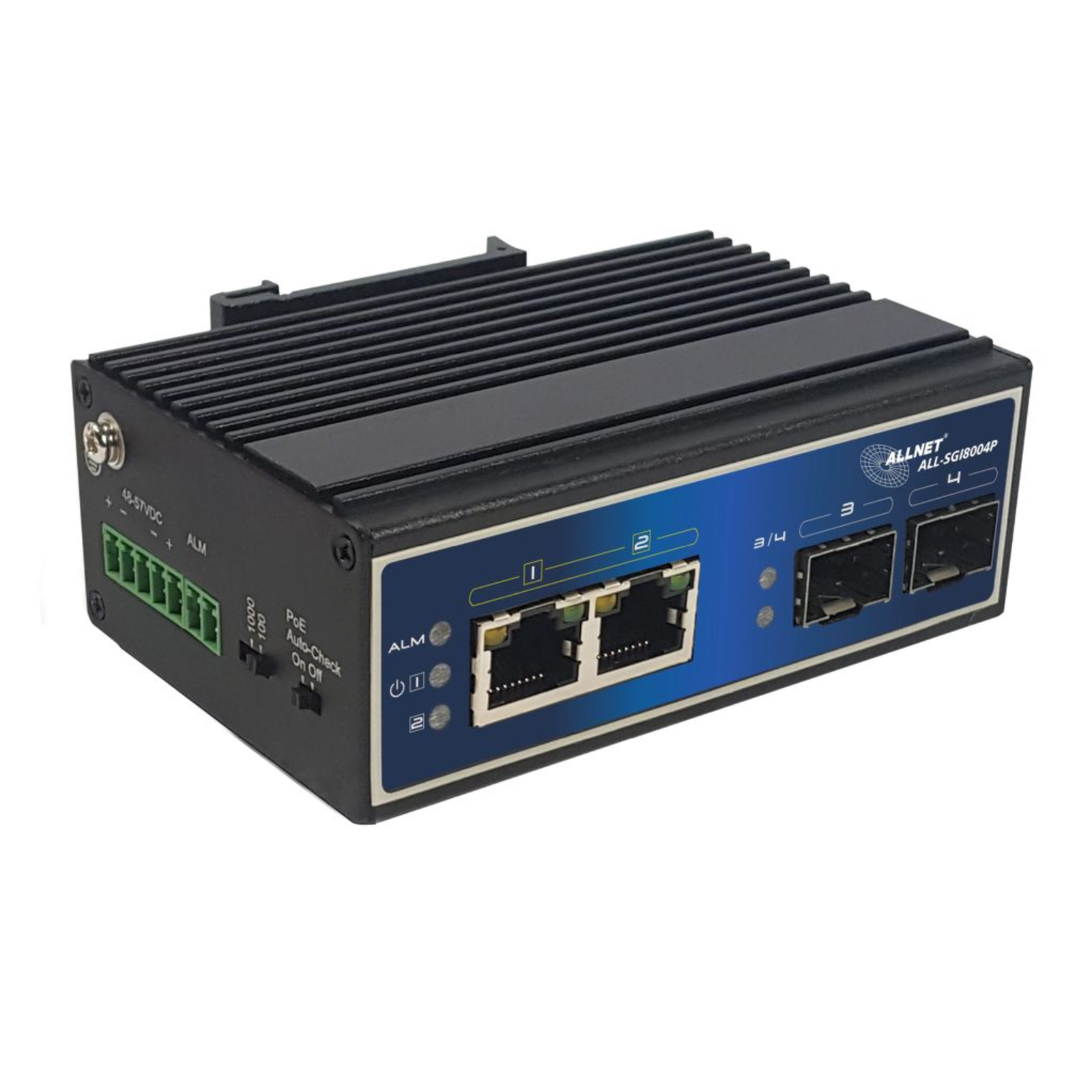 ALLNET ALL-SGI8004P Unmanaged Gigabit Ethernet 10-100-1000 Gigabit Ethernet PoE