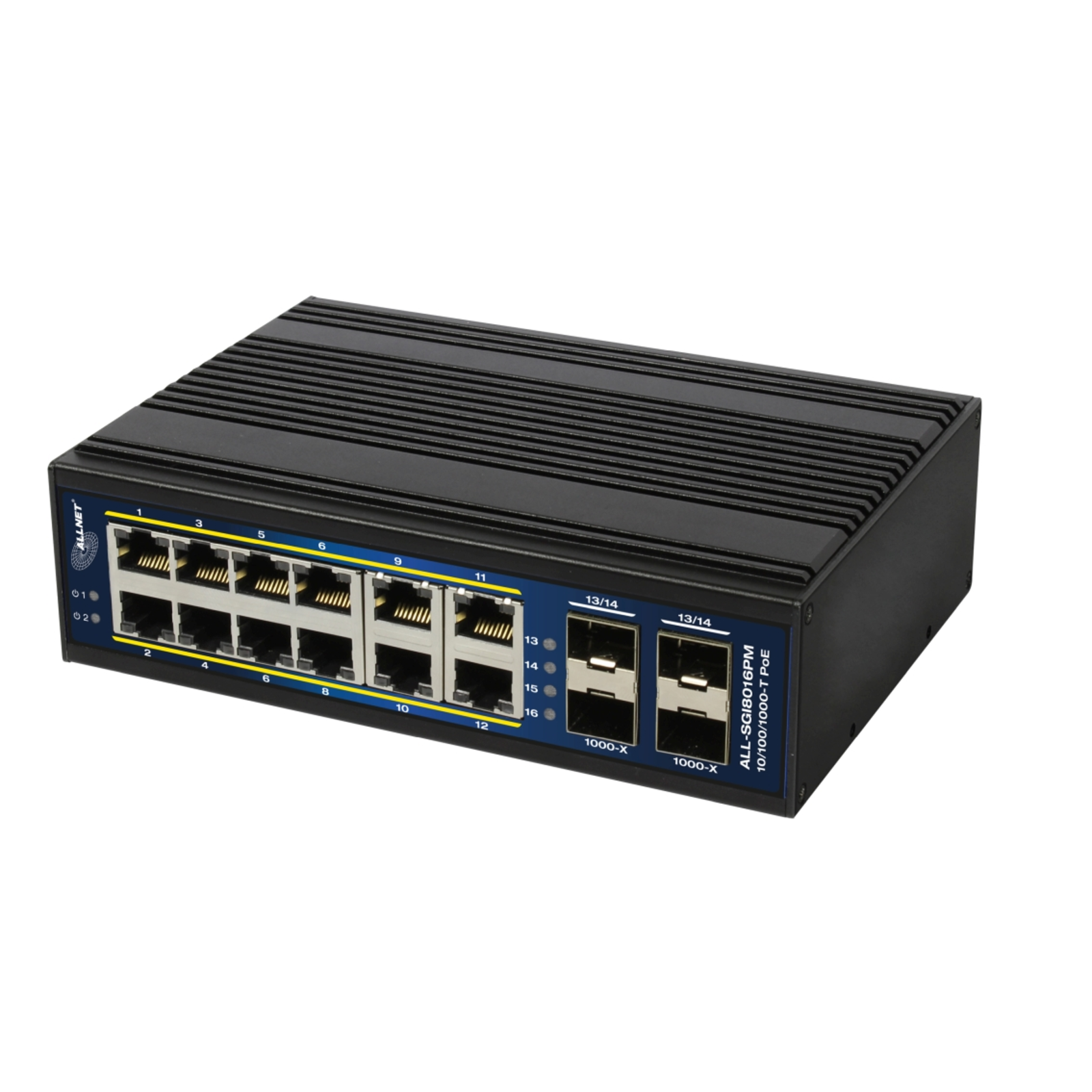 ALLNET Managed L2+-L3 Gigabit Ethernet 10-100-1000 Full Duplex Power over Ethernet