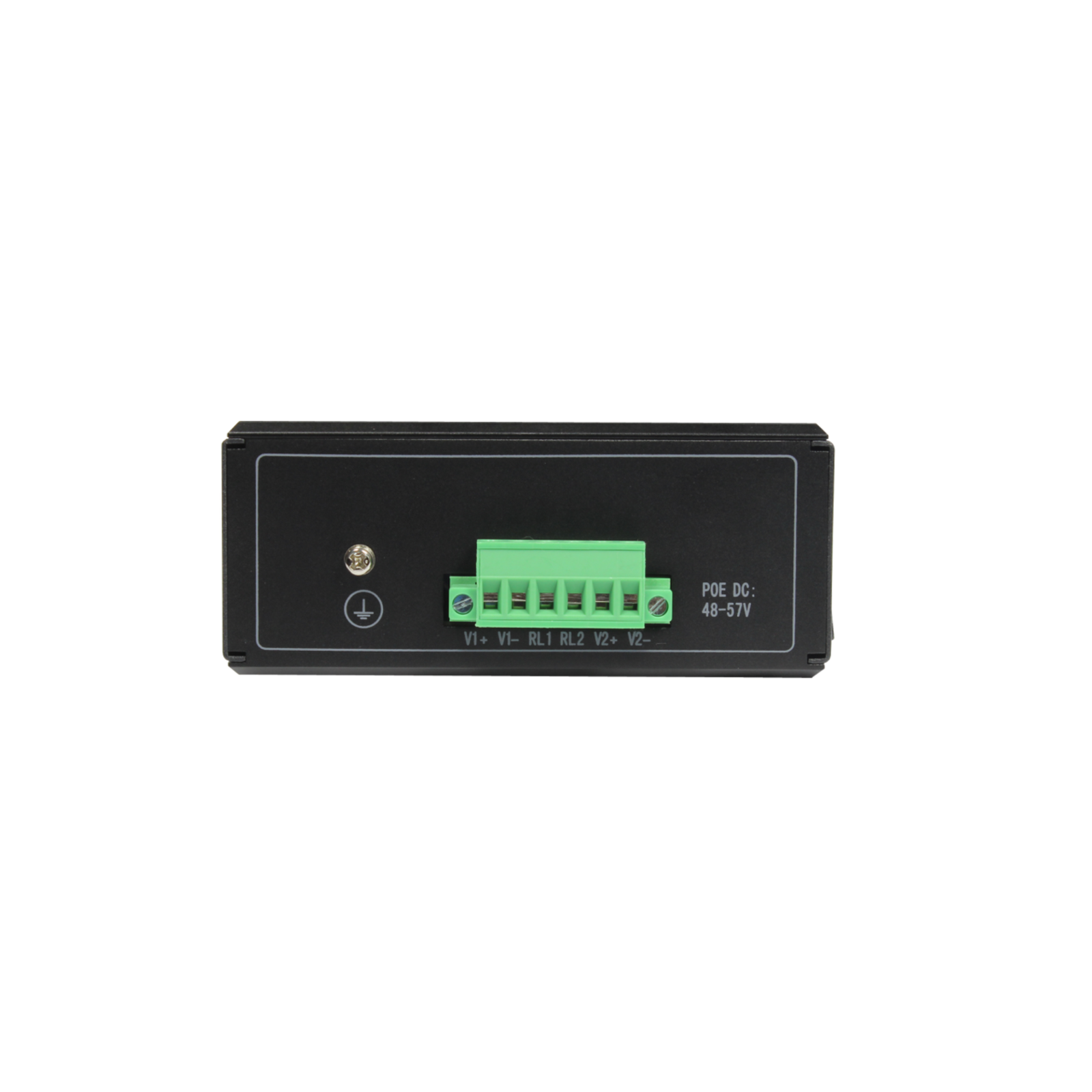 ALLNET Switch Industrial Full Managed Layer2+ 6 Port GbE PoE Budget 360W 4x Bt 2x Switch Glass