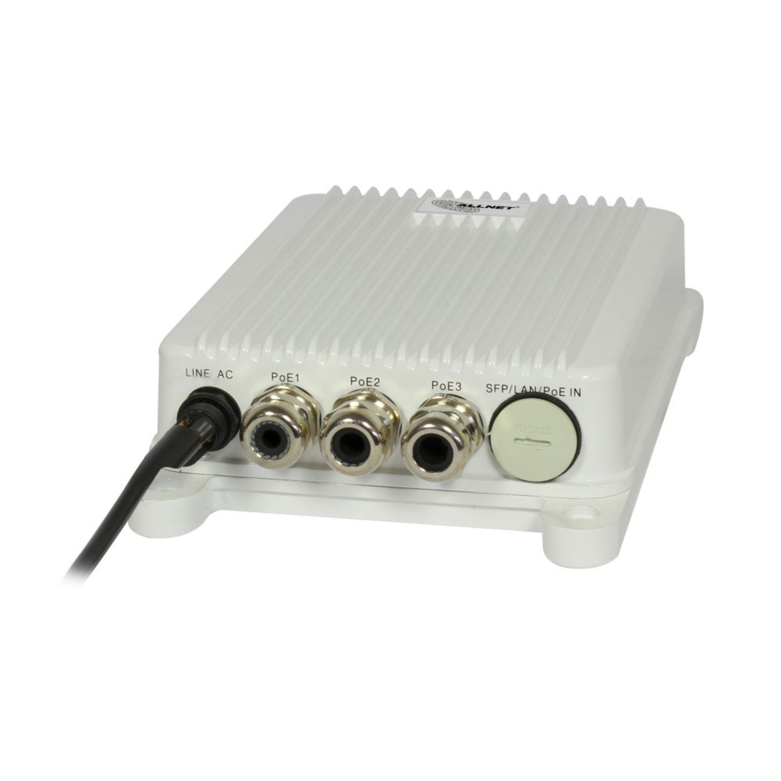 ALLNET Switch Unmanaged Outdoor 3 Port Gigabit 100W 3x PoE+ 1x SFP Fanless IP66