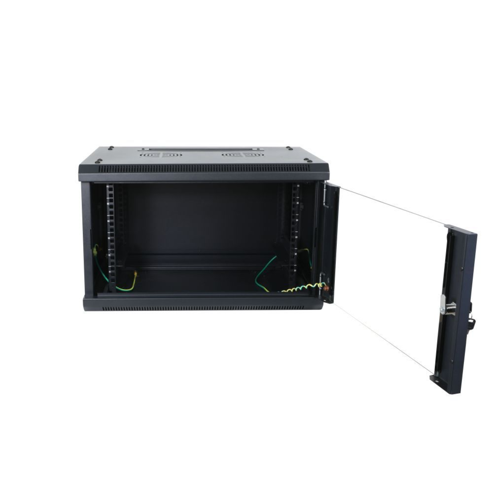 ALLNET 19 Wall-mounted Housing 9U W600 D450mm Disassembled (flat Pack) Black SMA Series