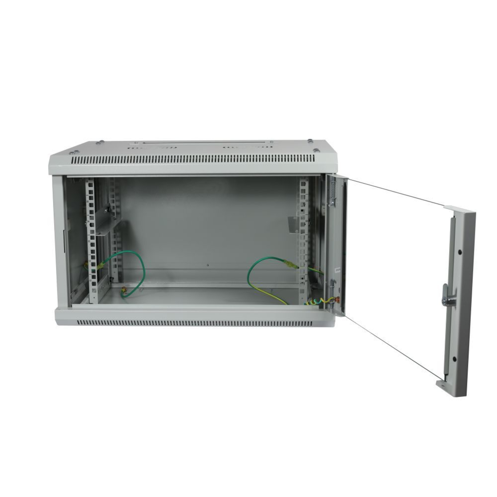 ALLNET 19inch Wall-mounted Enclosure 18U 1-piece T600mm Light Grey Disassembled Flat Pack SMA Series