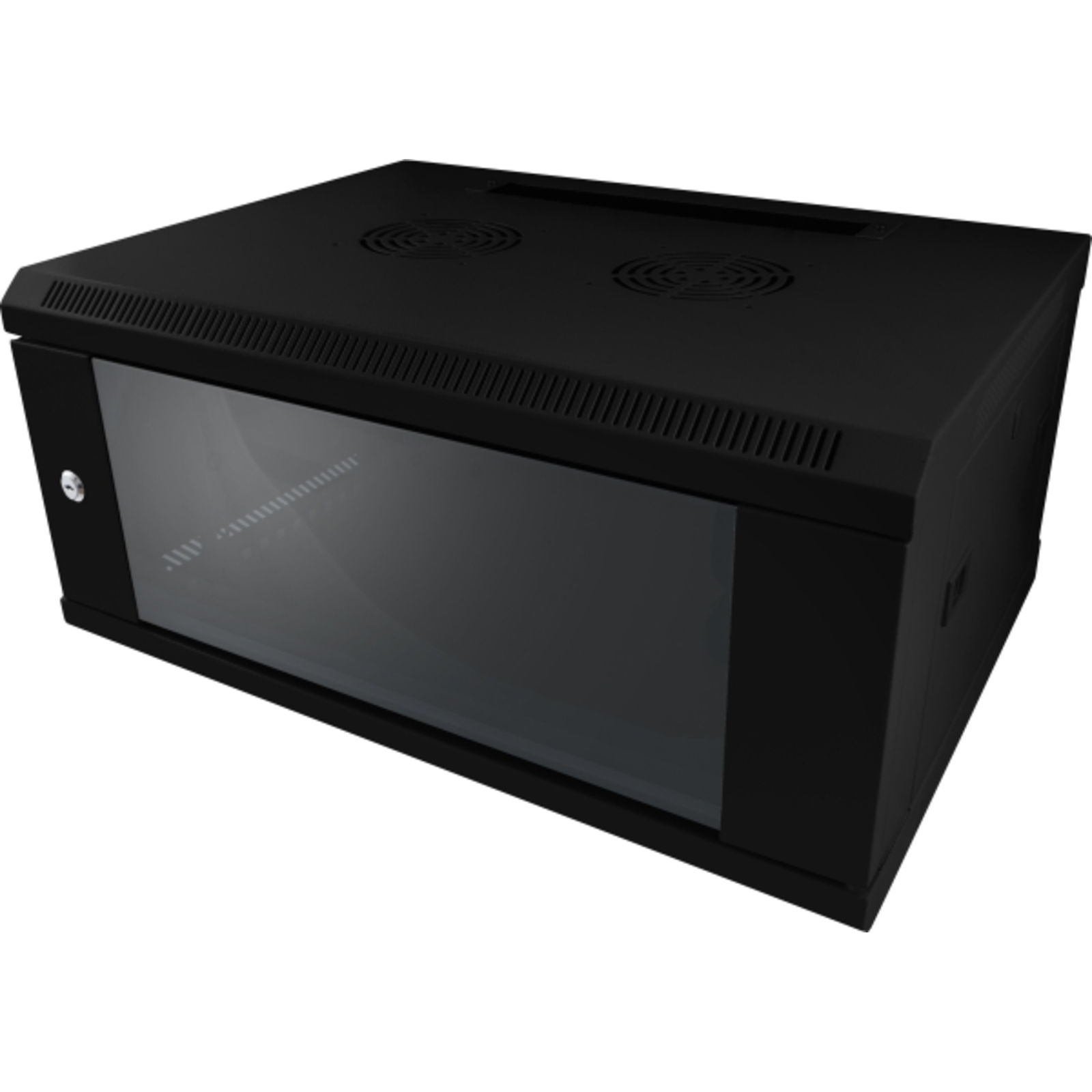 ALLNET 19 Wall-mounted Housing 9U W600 D600mm 1-piece Black SMC Series