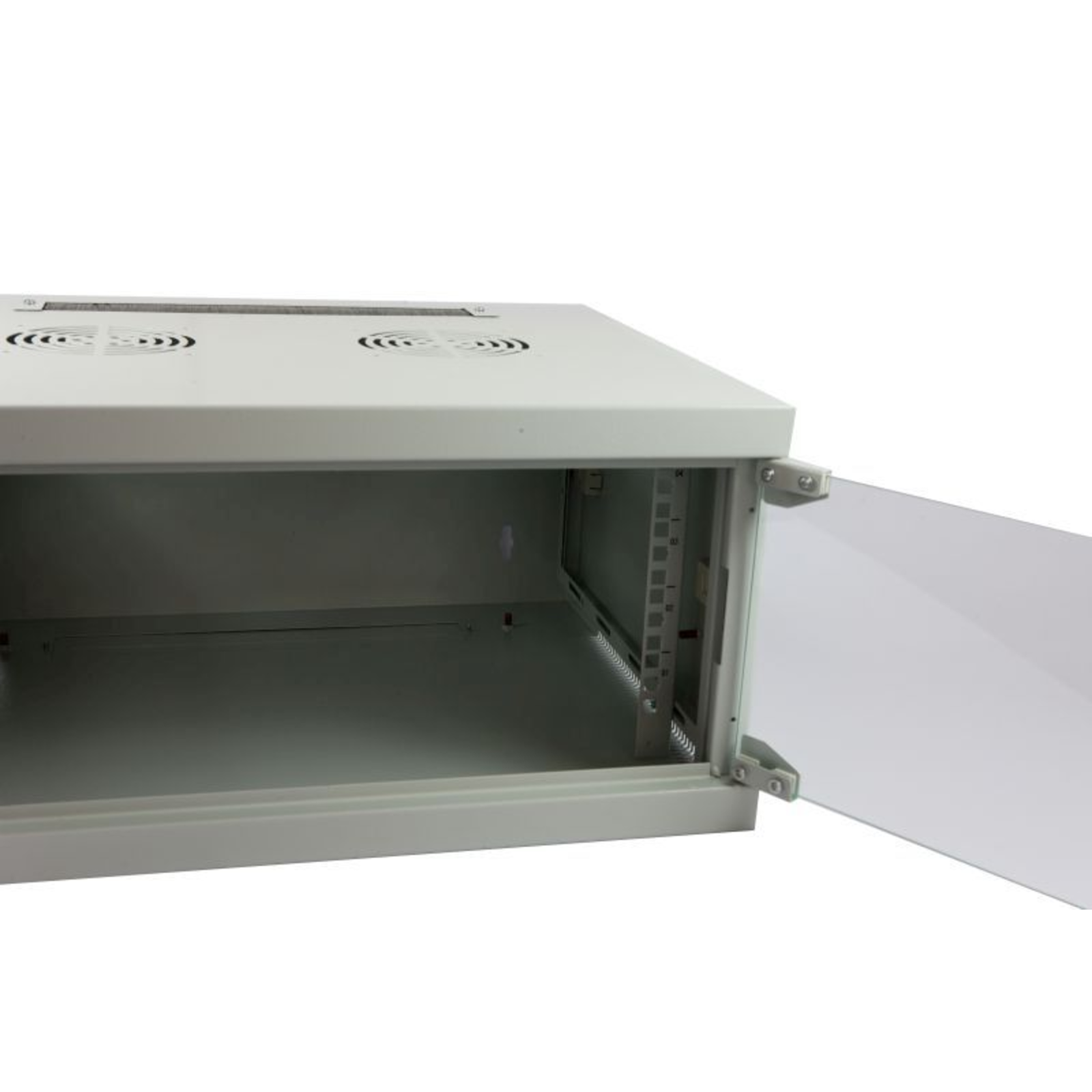ALLNET 19inch Wall Enclosure 12U 1-piece T595/B541mm Light Grey SMQ Series