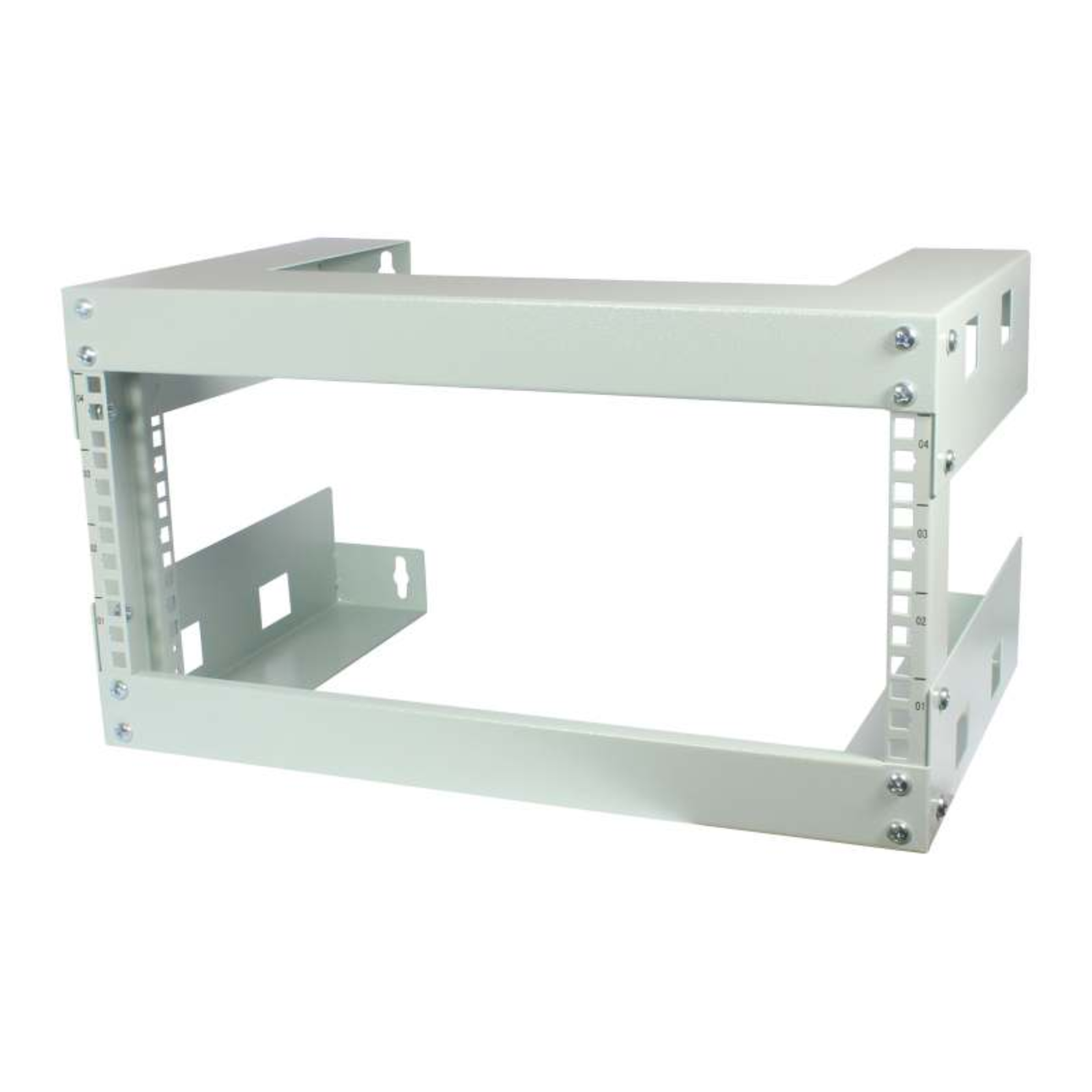 ALLNET 19 Wall-mounted Housing Open 6U T300mm Light Grey SWD Series