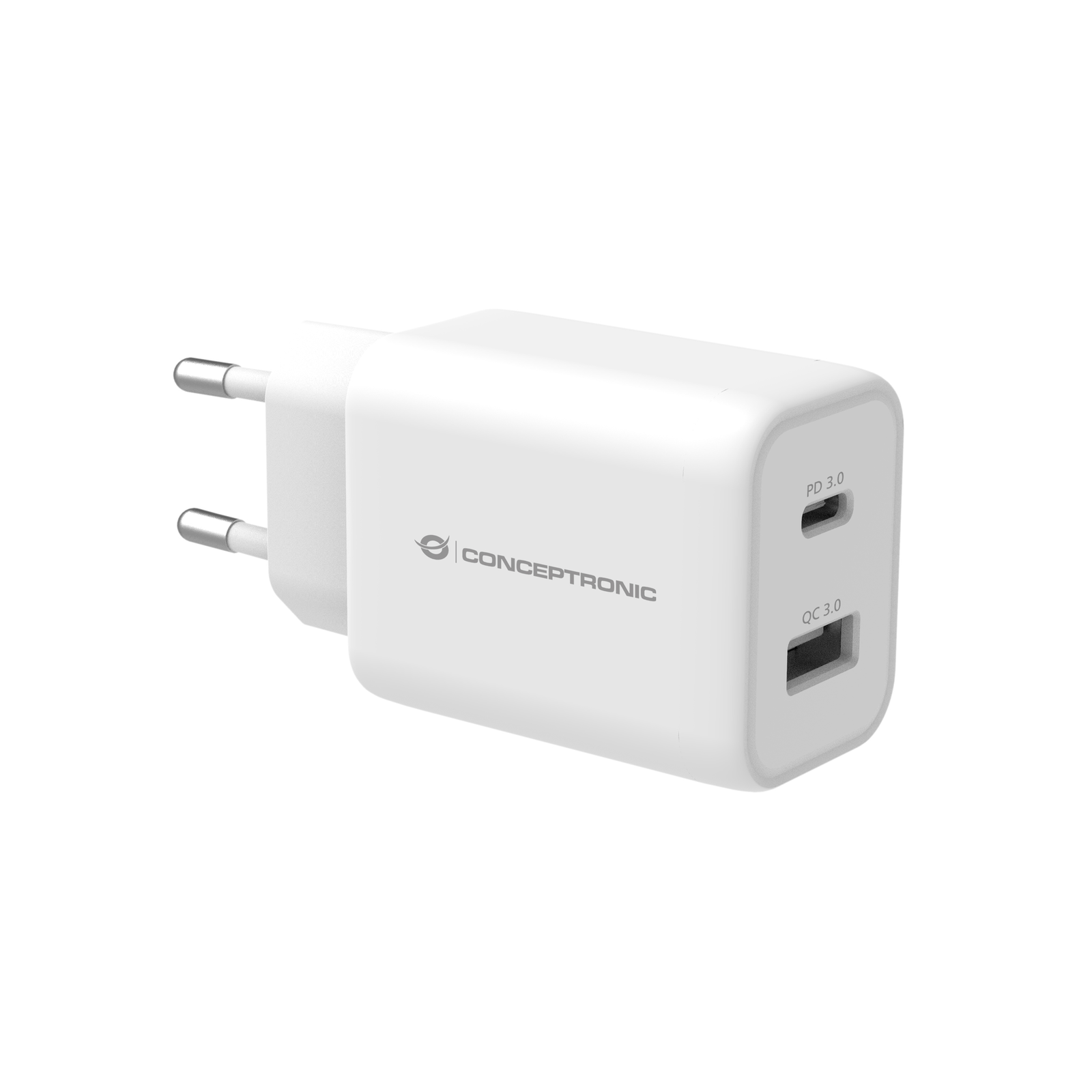 Conceptronic Charger 2Port 33W 1xUSB-C PD White