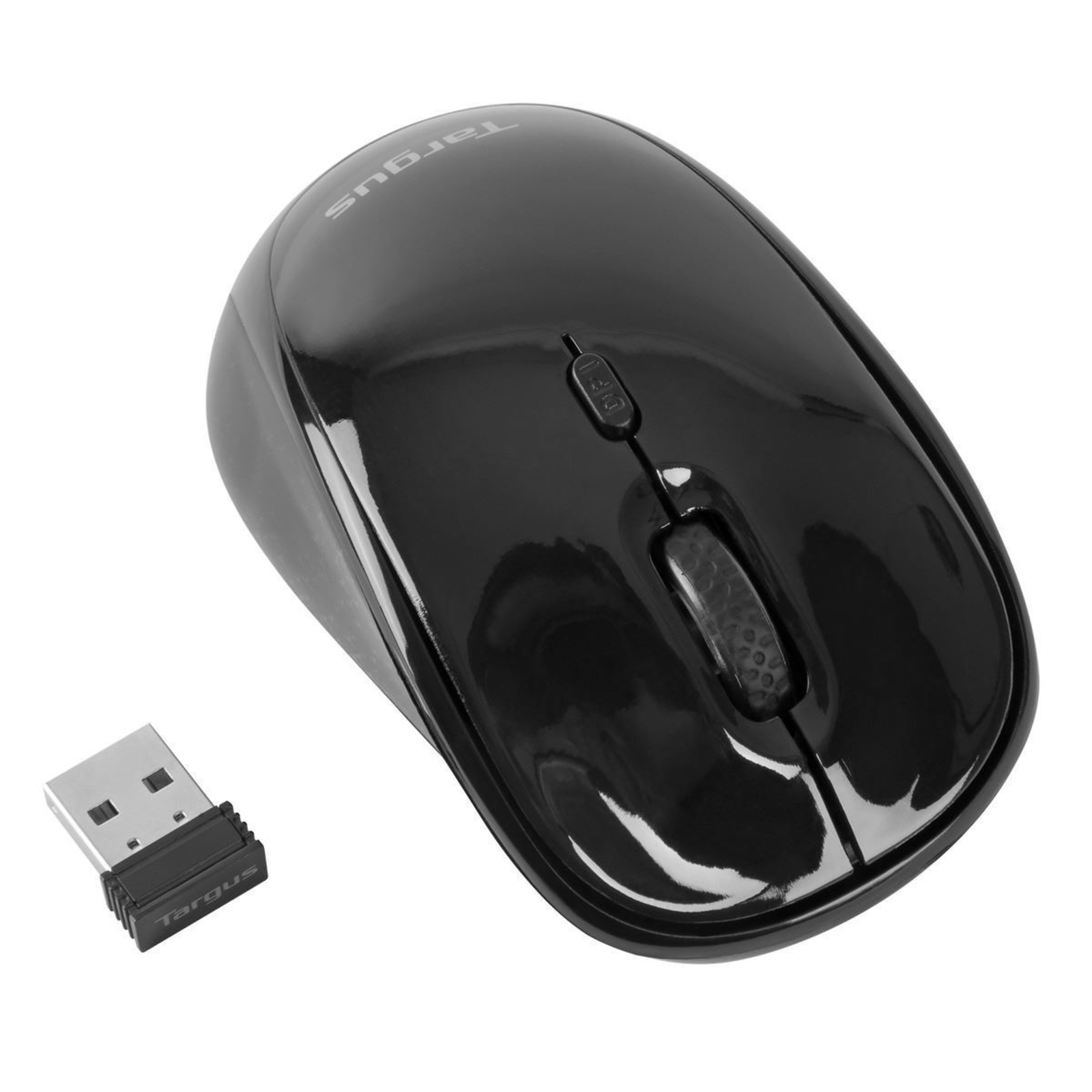 Targus Wireless USB Laptop Blue Trace Mouse Optical 3 Buttons Wireless 2.4 GHz Receiver USB Black