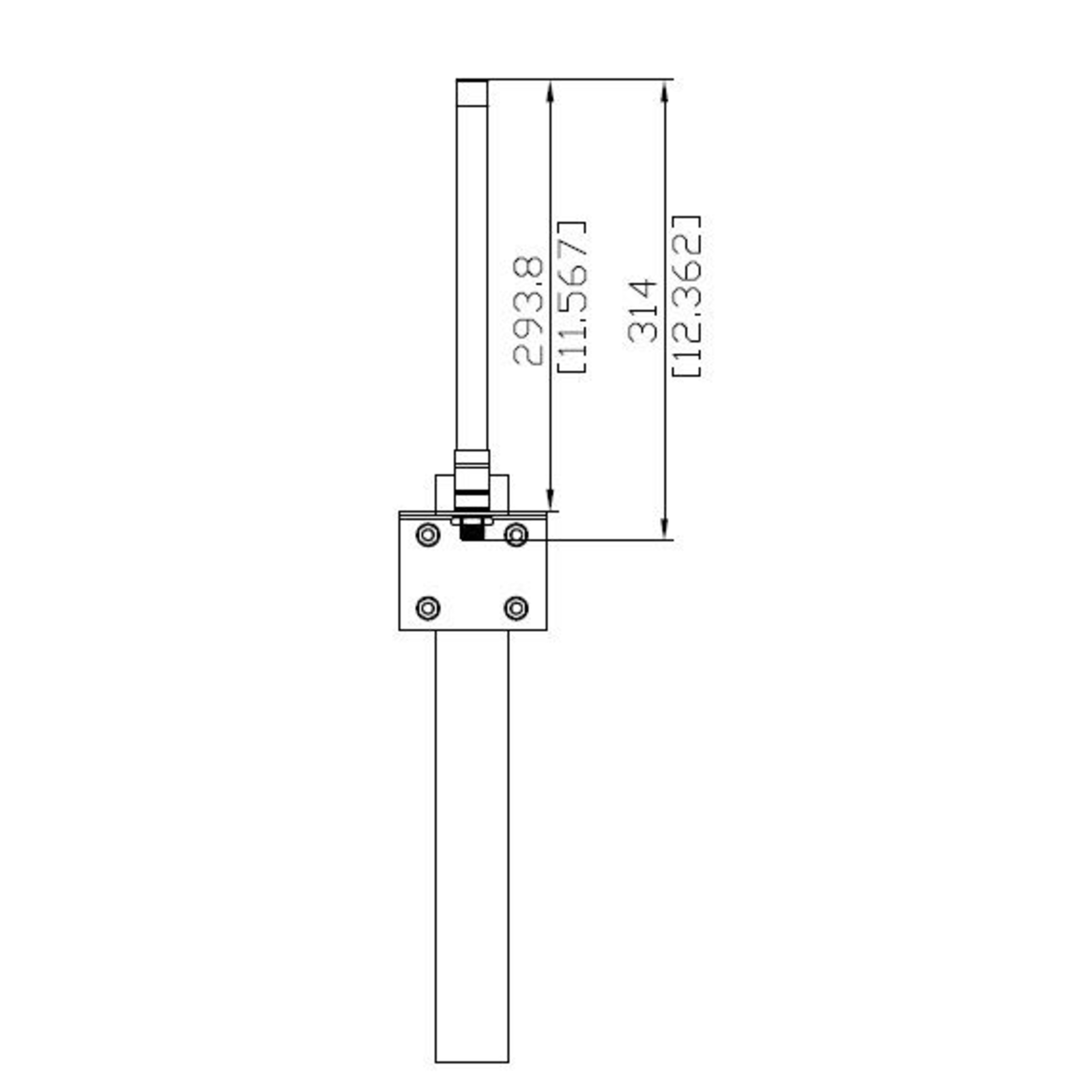 ALLNET Antenna 868MHz 3.5dbi N-Female Omnidirectional Omnidirectional