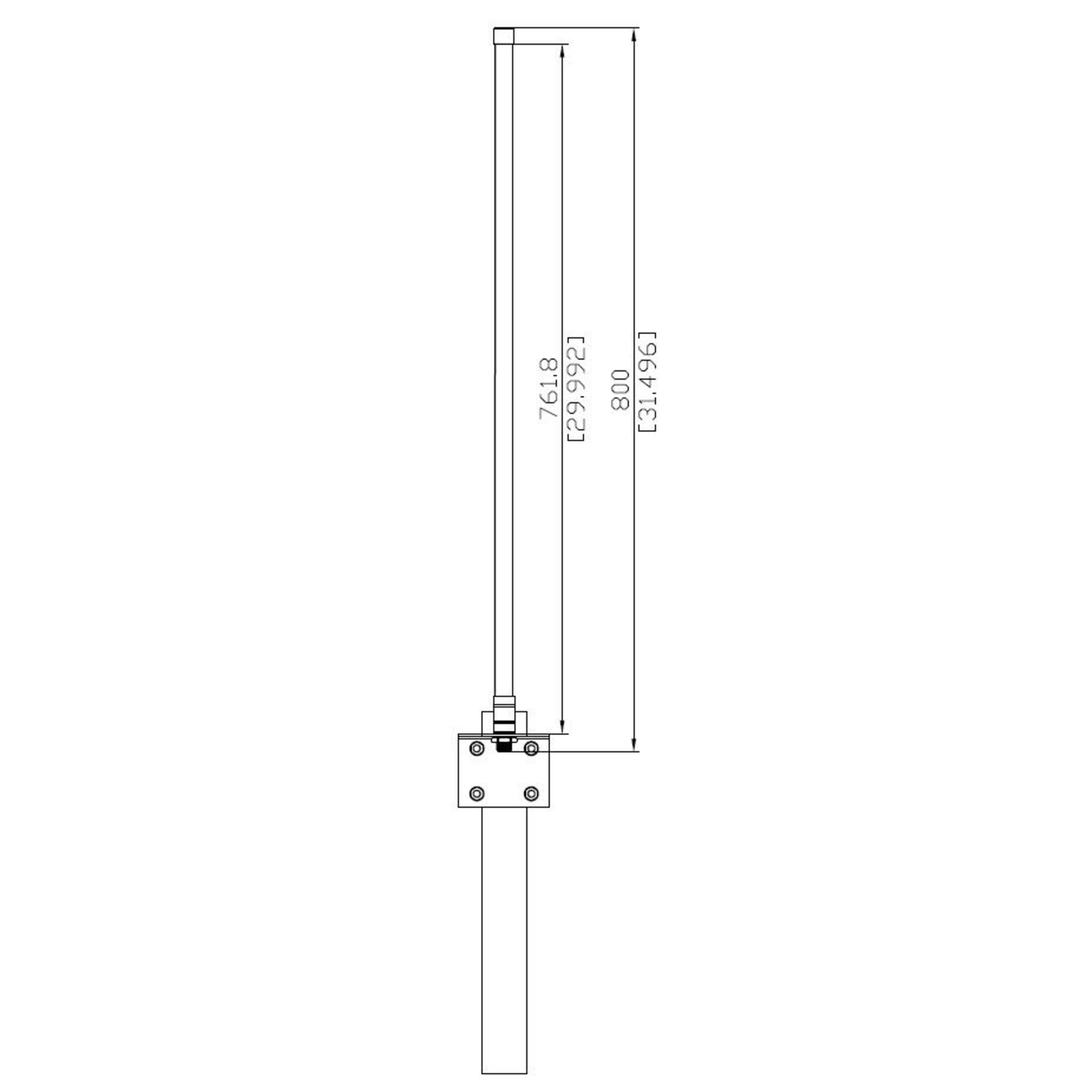 ALLNET Antenna 868MHz 6dbi N-Female Omnidirectional Omnidirectional