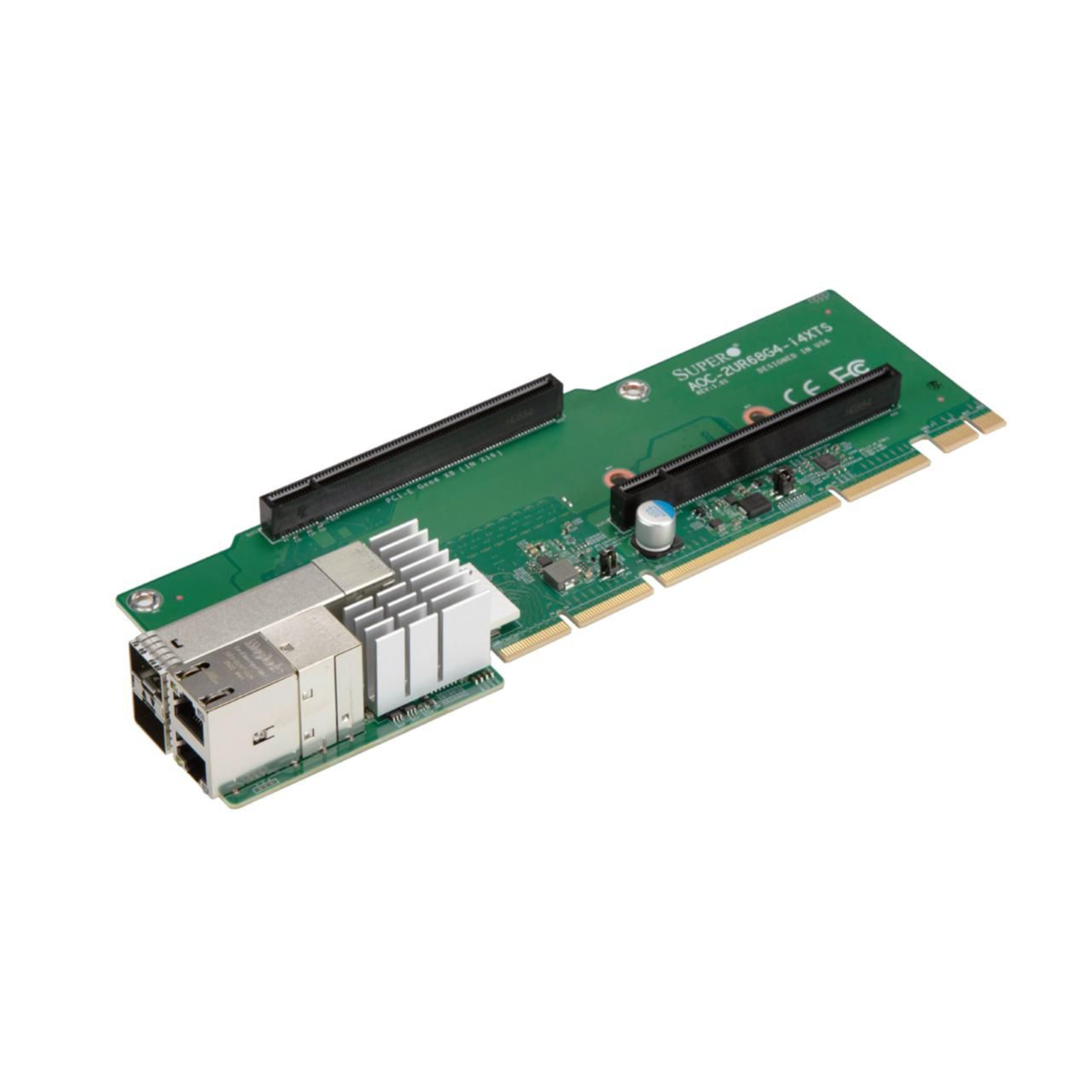 Supermicro Network Card Quad-Port 2x RJ-45 2x SFP+ 10 Gbit AOC-2UR68G4-I4XTS-O