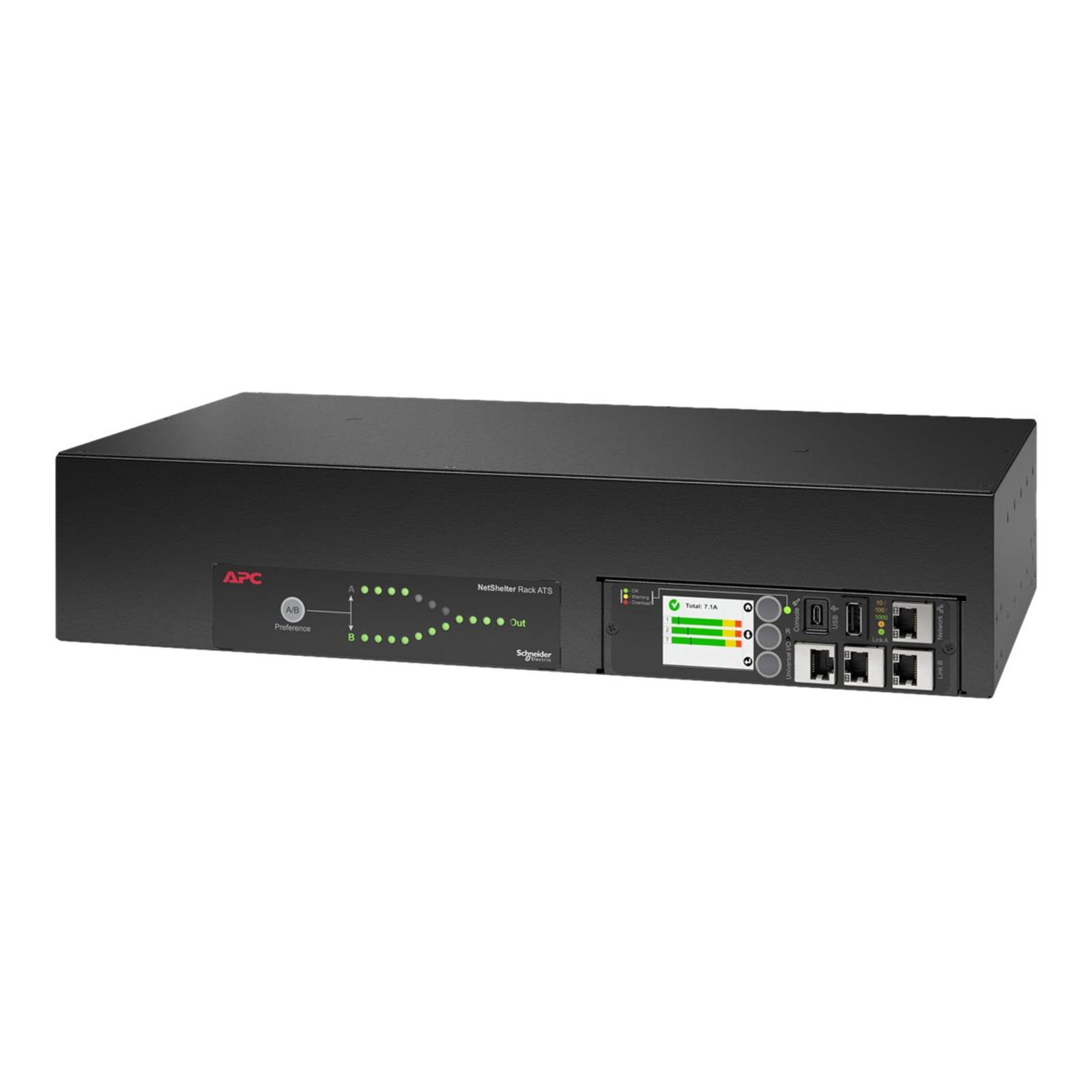 APC Rack ATS 230V 32A IEC 309 in (16) C13 (2) C19 Out