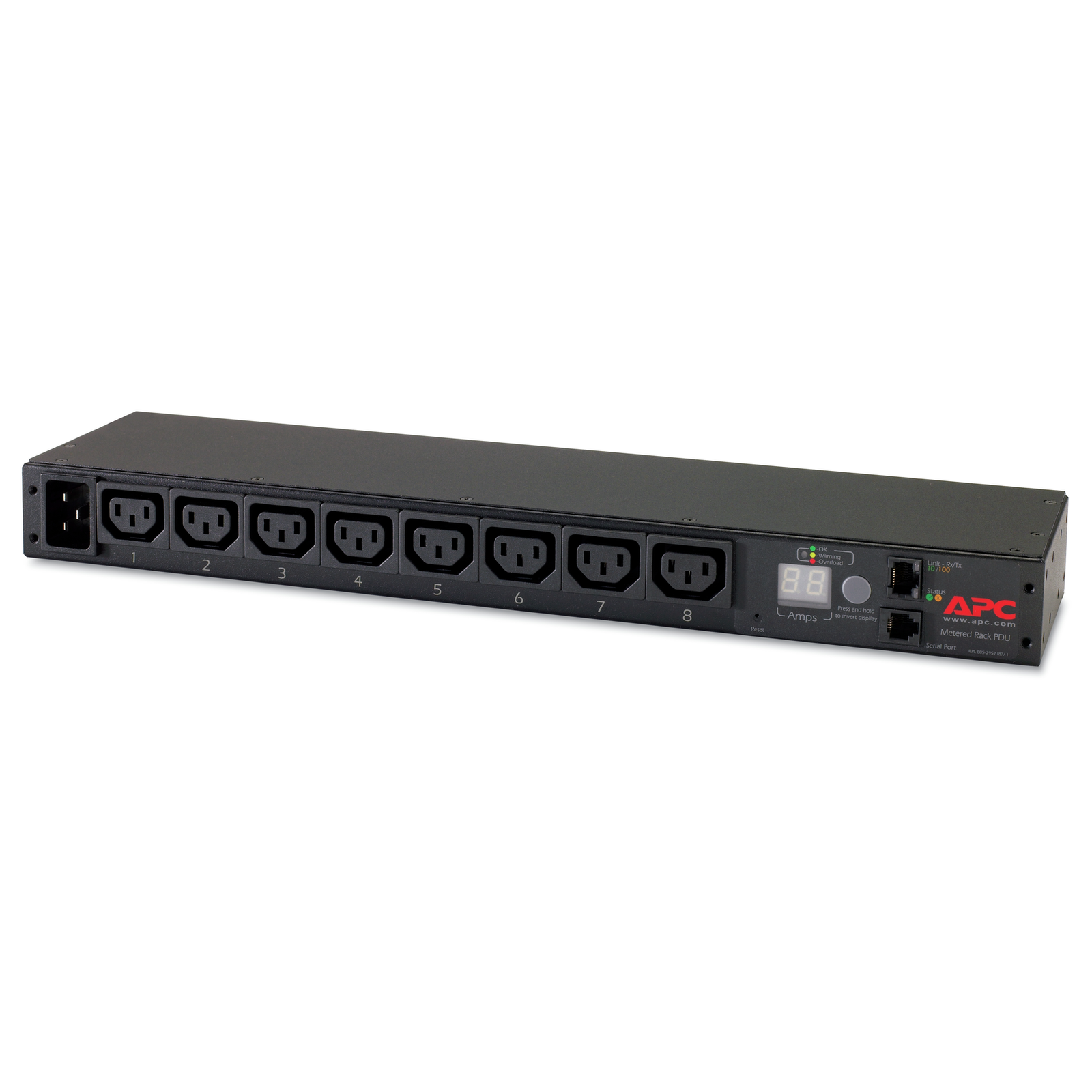 APC AP7821B Measuring Device 0U-1U Horizontal-vertical Black 8 AC Outlets C13 Coupler