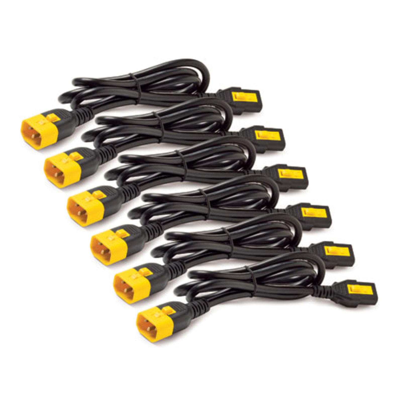 APC Power Cable Set C13-C14 LockedYellowar 1.8m Each 6