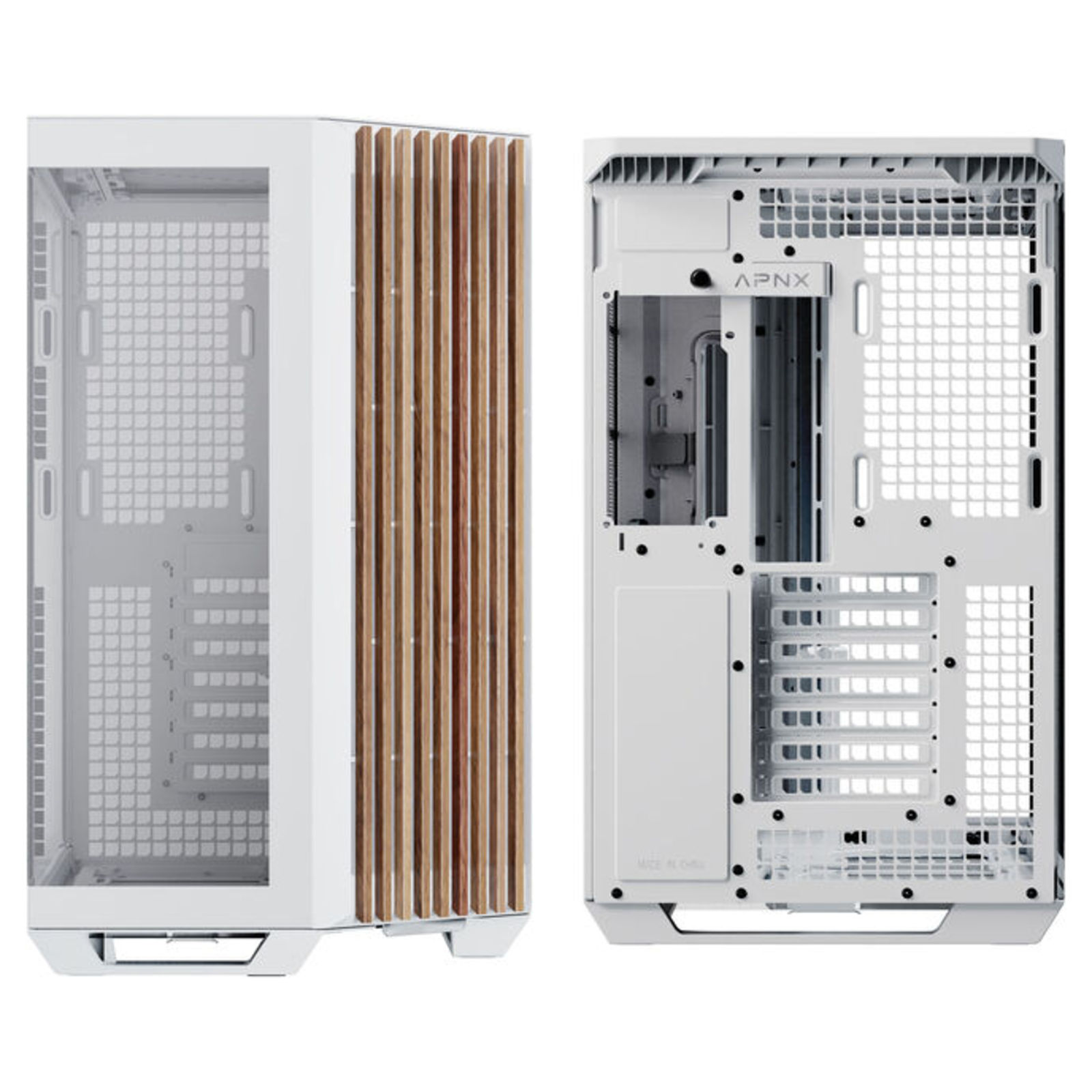 APNX V1-W White Wood PC Case