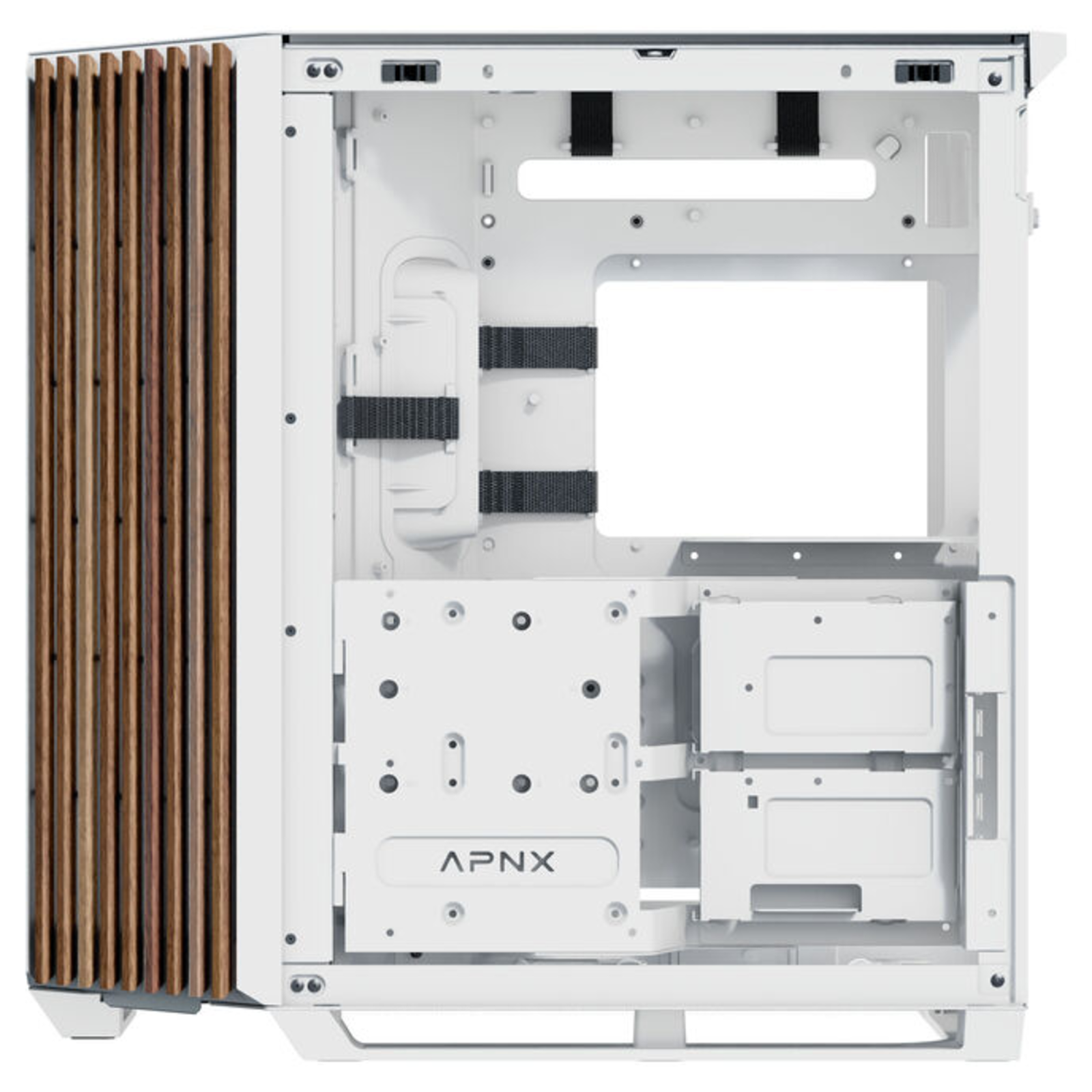 APNX V1-W White Wood PC Case