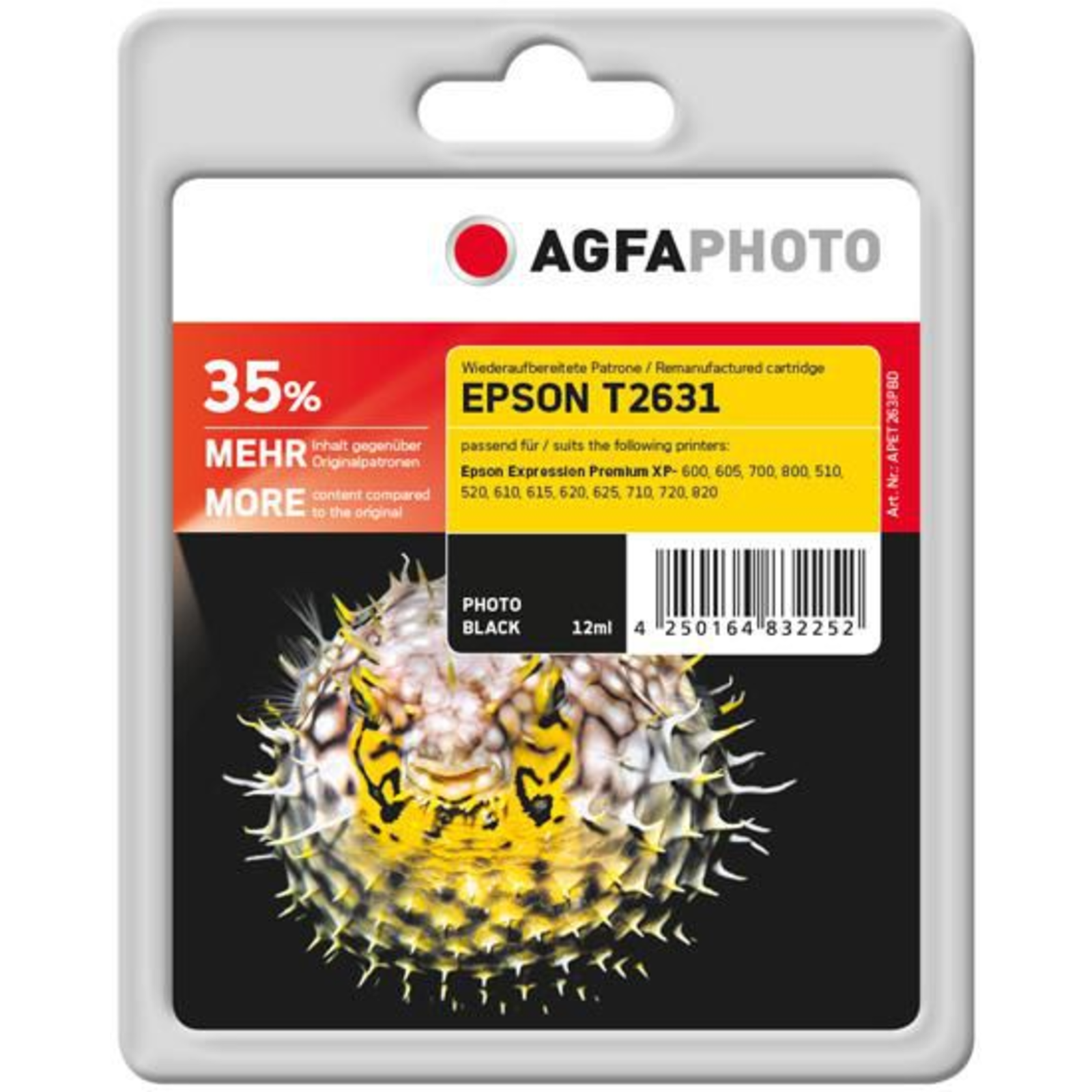AgfaPhoto 12 Ml Photo Black Compatible