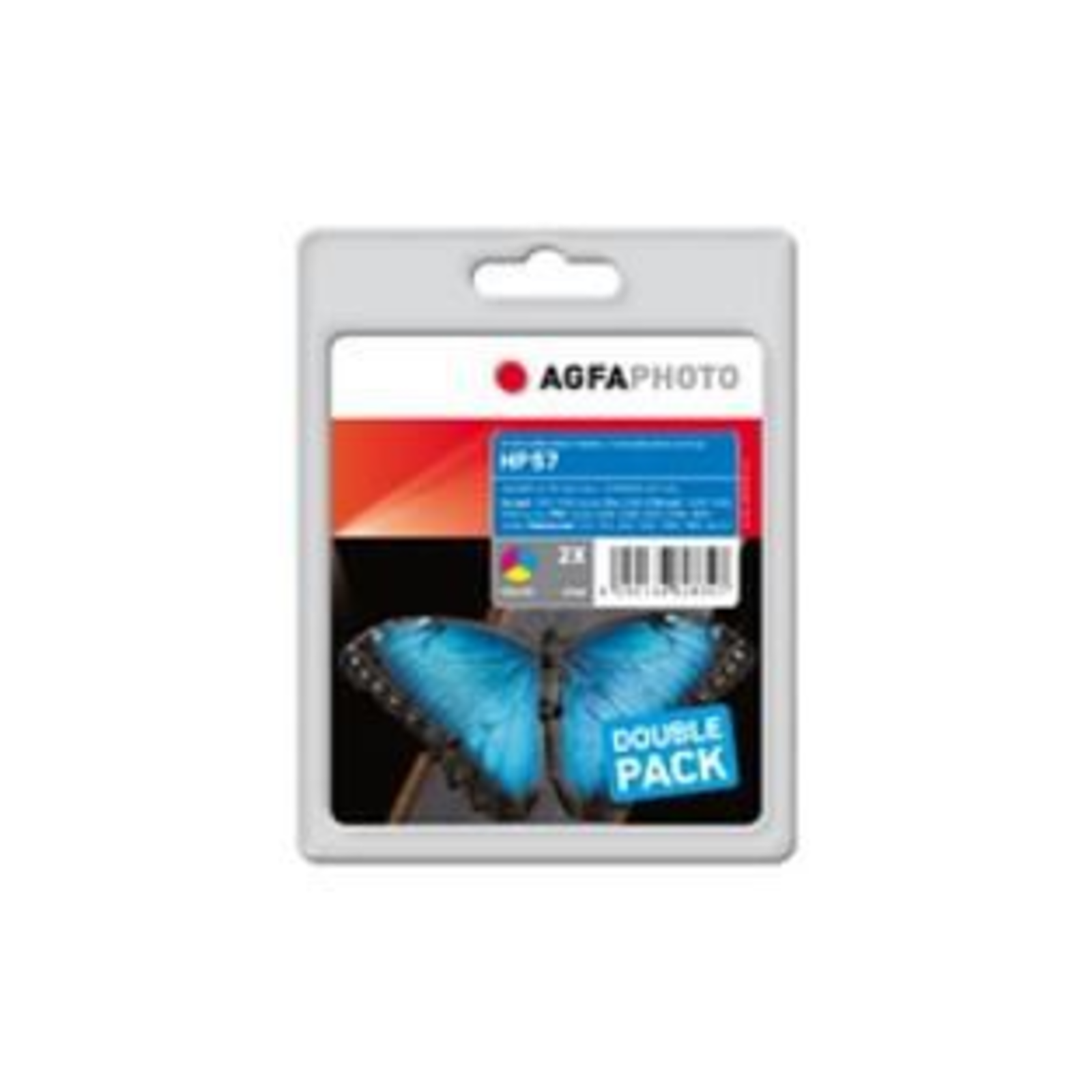 AgfaPhoto APHP57CDUO AP HP C9503AE PSC Ink (2)color Rebuilt Blister 2x24ml